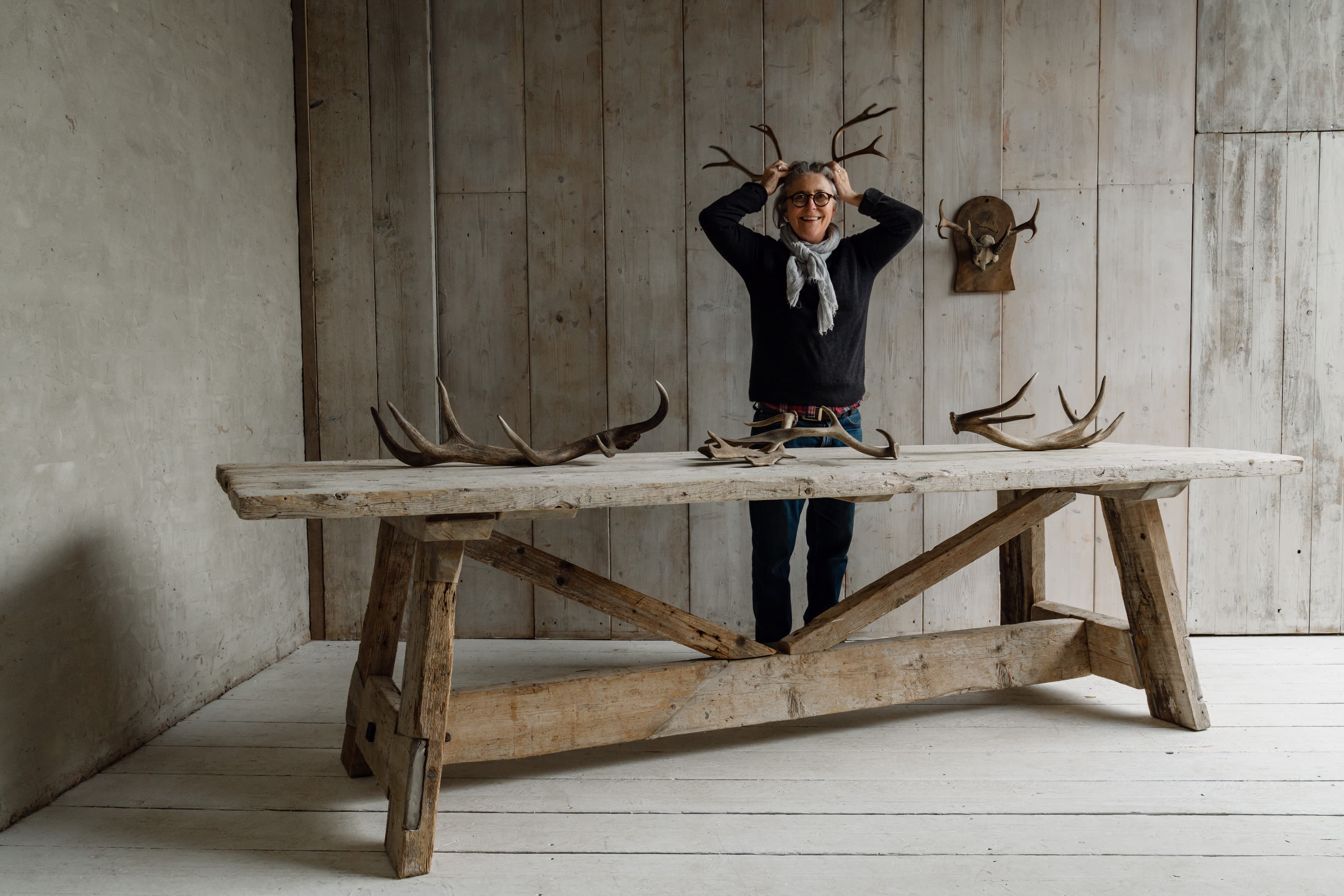 A Monumental French Rustic Farmhouse / Ranch Table