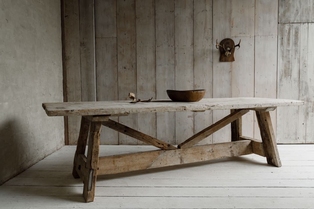 A Monumental French Rustic Farmhouse / Ranch Table