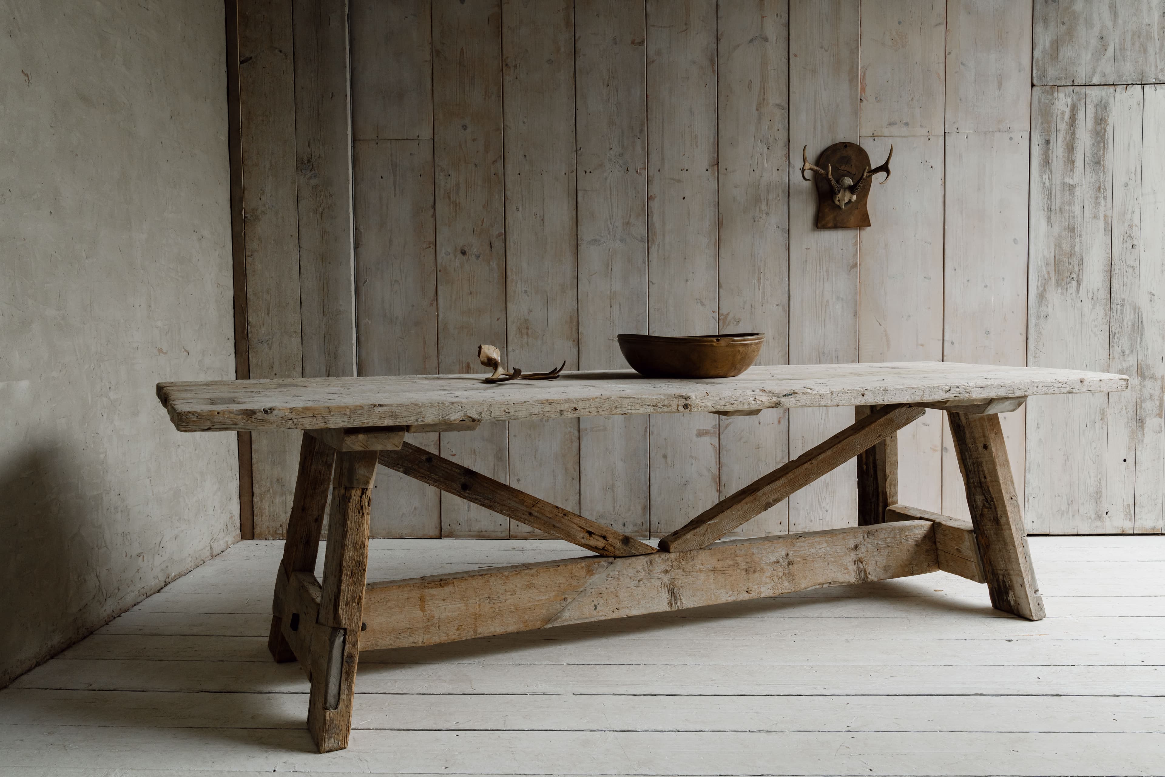 A Monumental French Rustic Farmhouse / Ranch Table