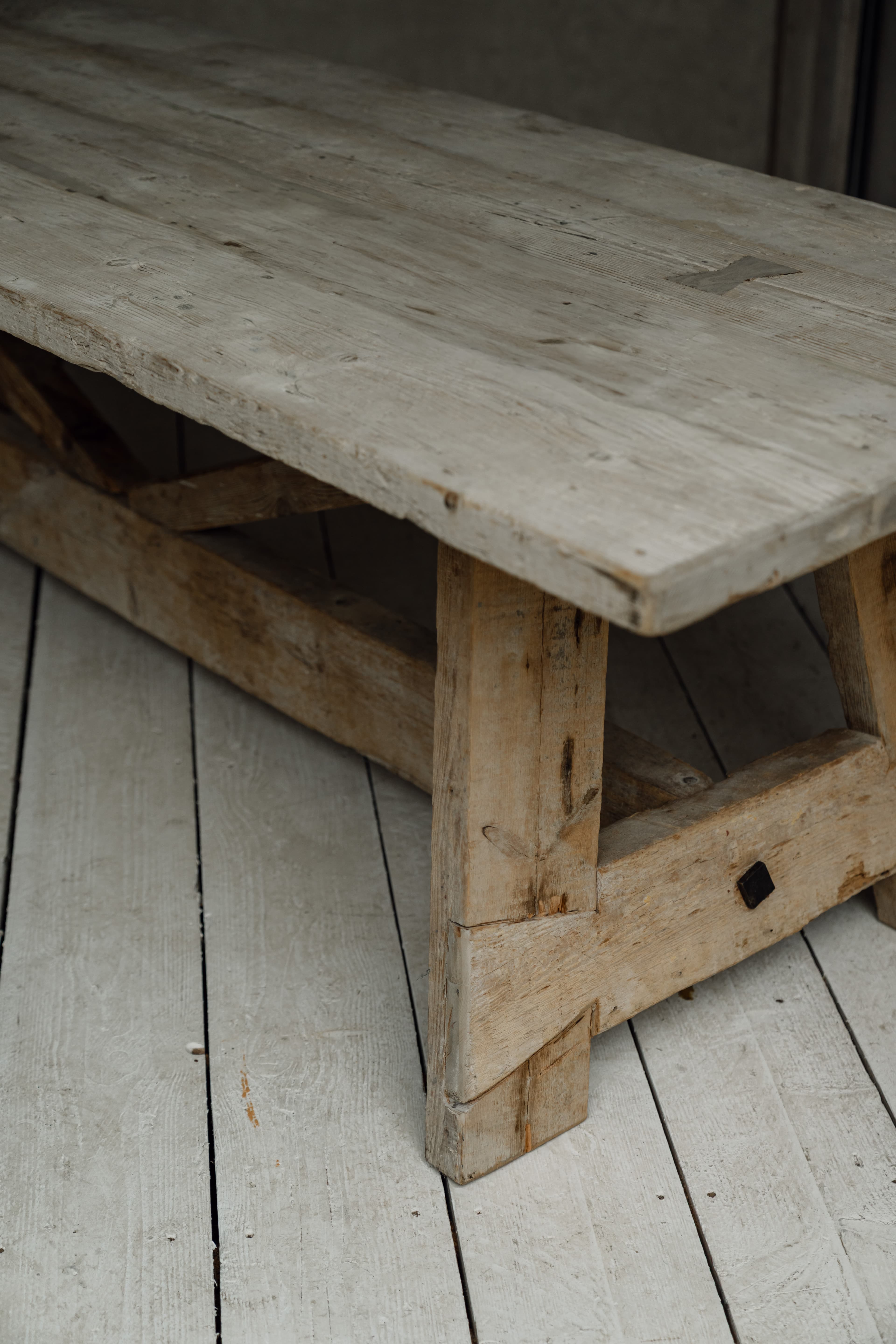 A Monumental French Rustic Farmhouse / Ranch Table