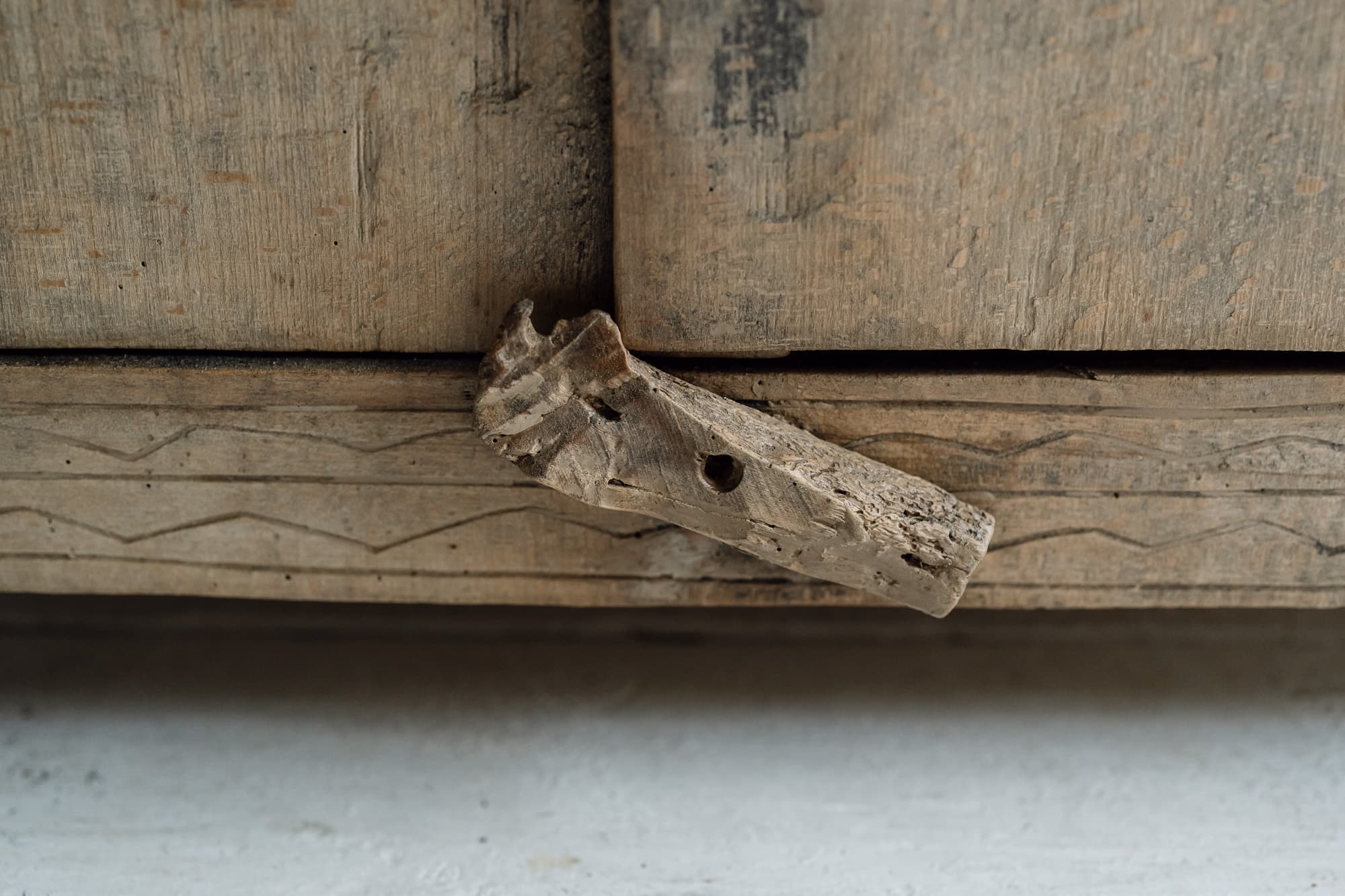 Naive Folk Art Cupboardwith Inscribed Detail