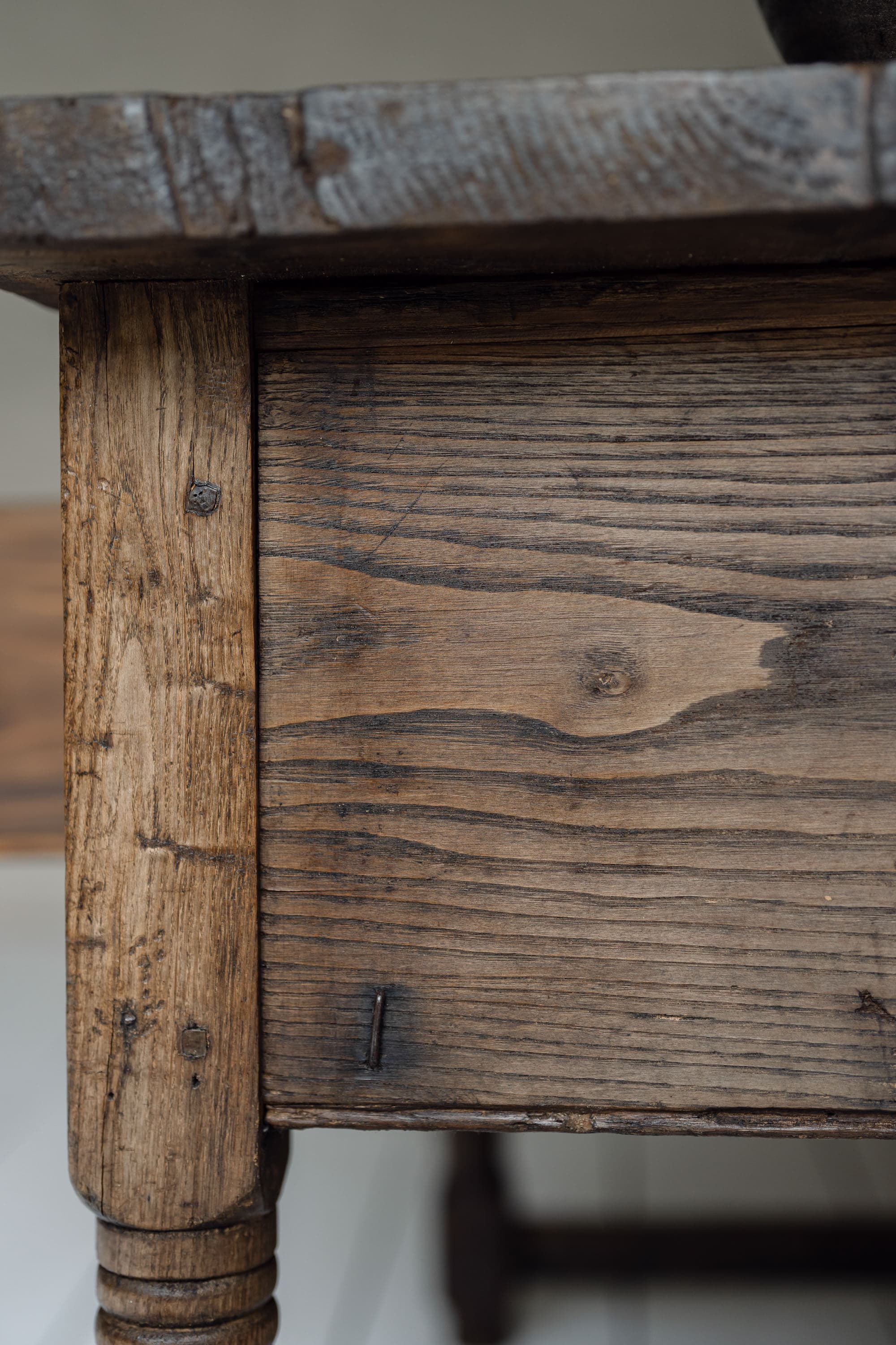 19th Century Italian Chestnut Side Table