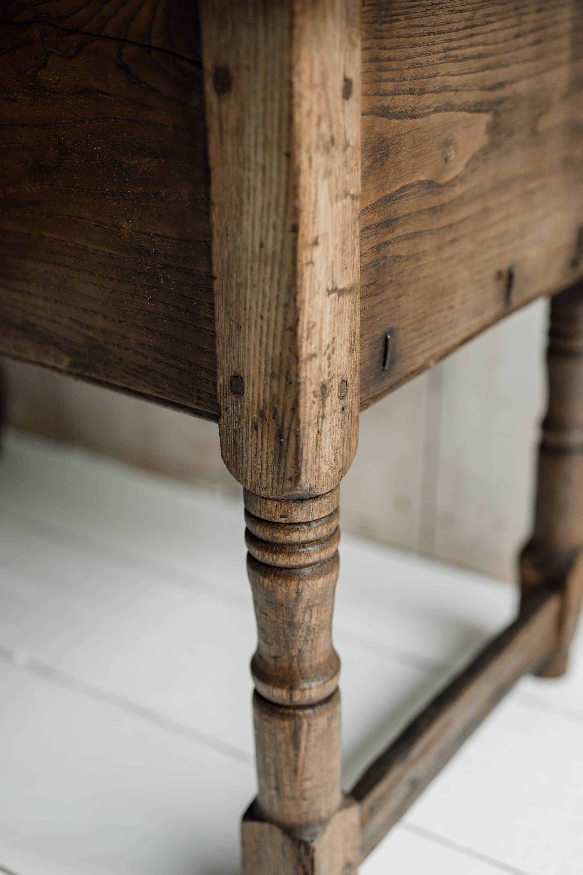 19th Century Italian Chestnut Side Table