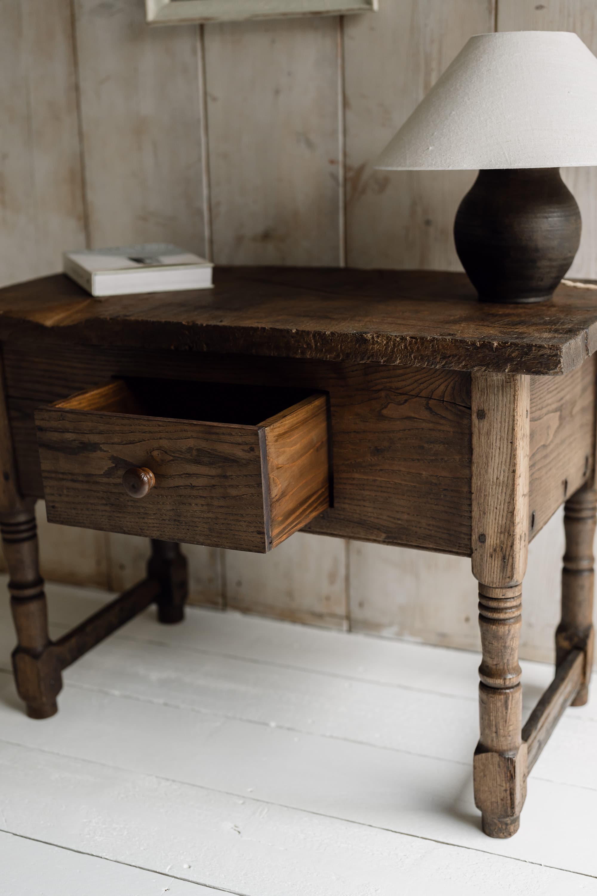 19th Century Italian Chestnut Side Table