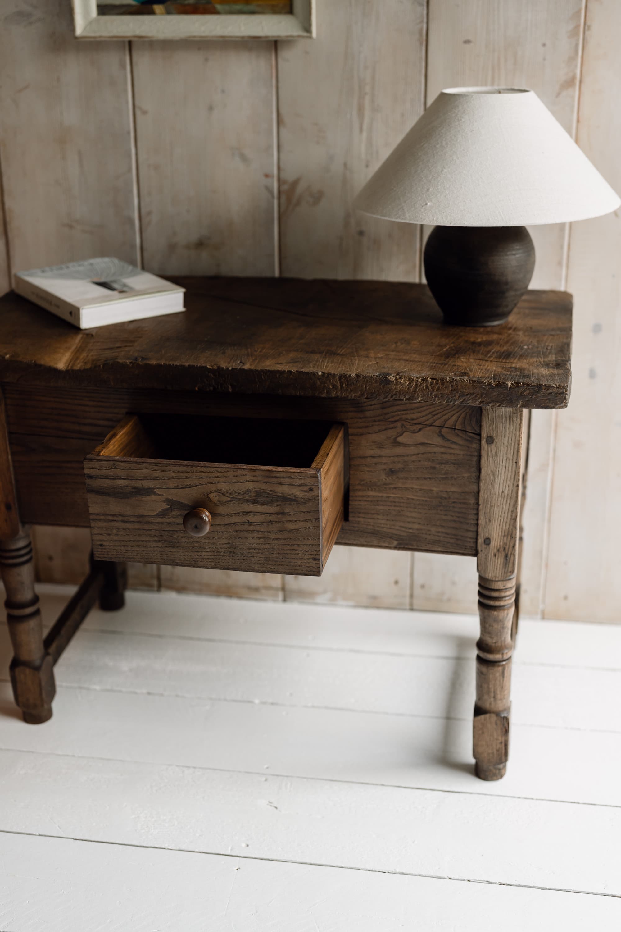 19th Century Italian Chestnut Side Table