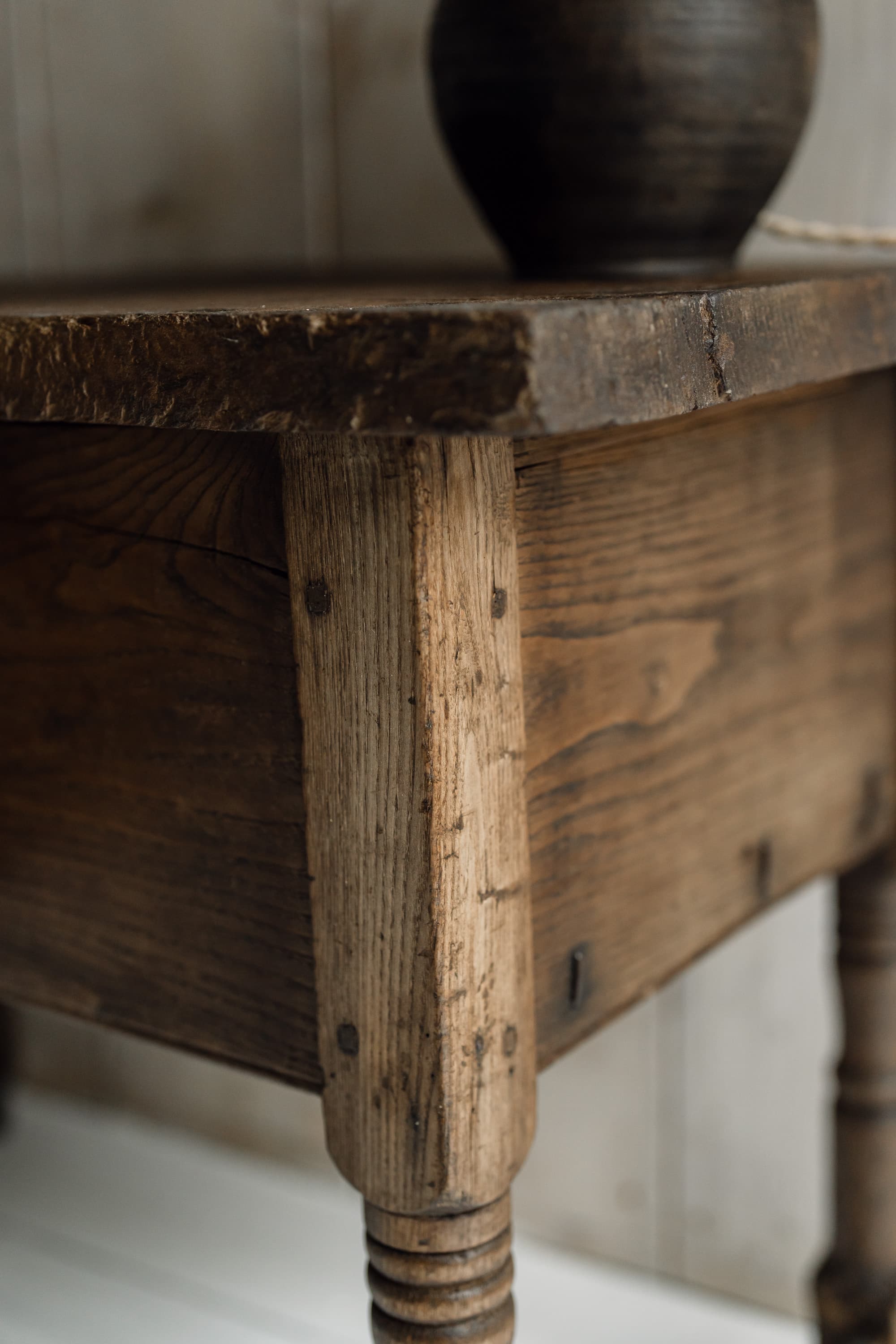 19th Century Italian Chestnut Side Table
