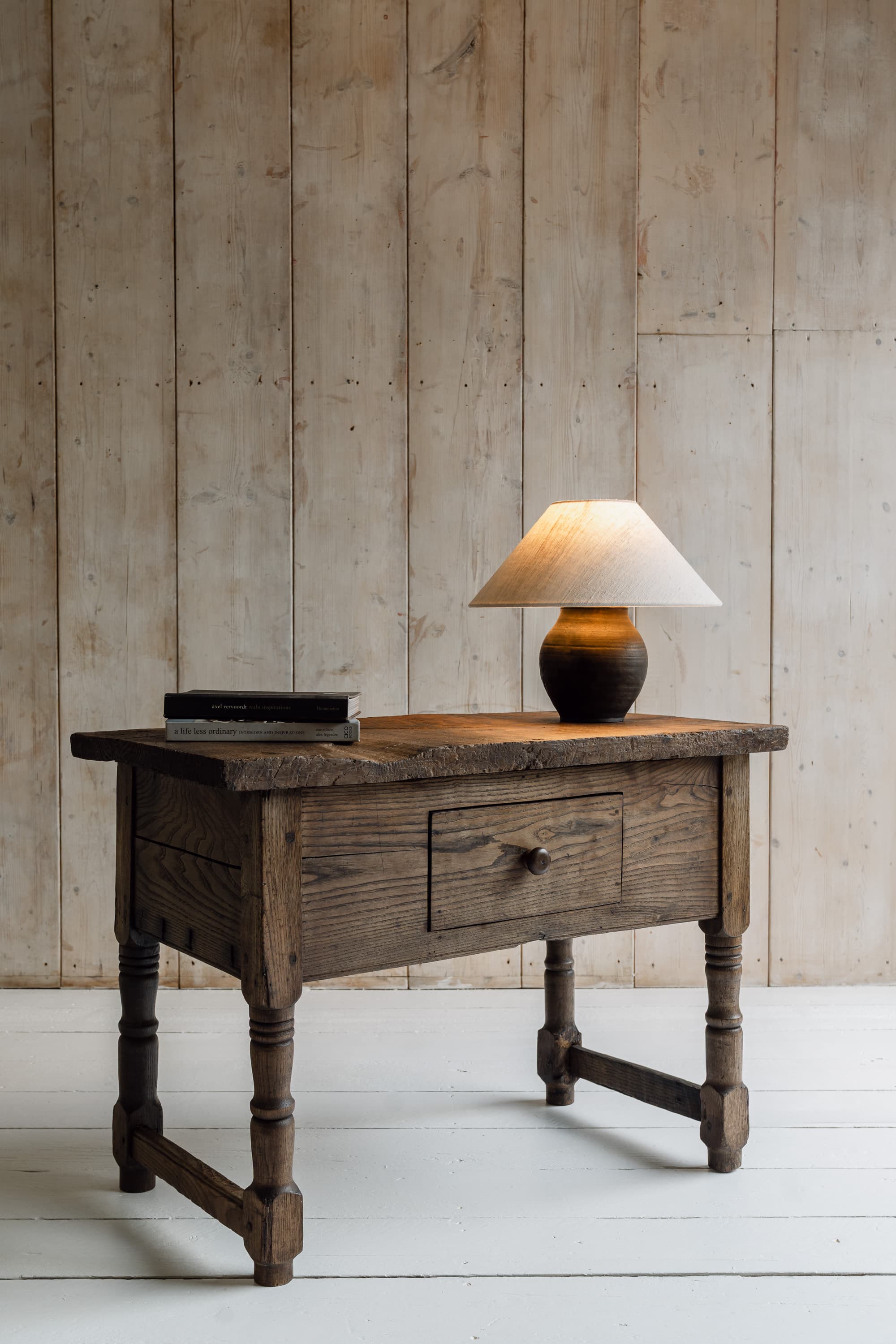 19th Century Italian Chestnut Side Table