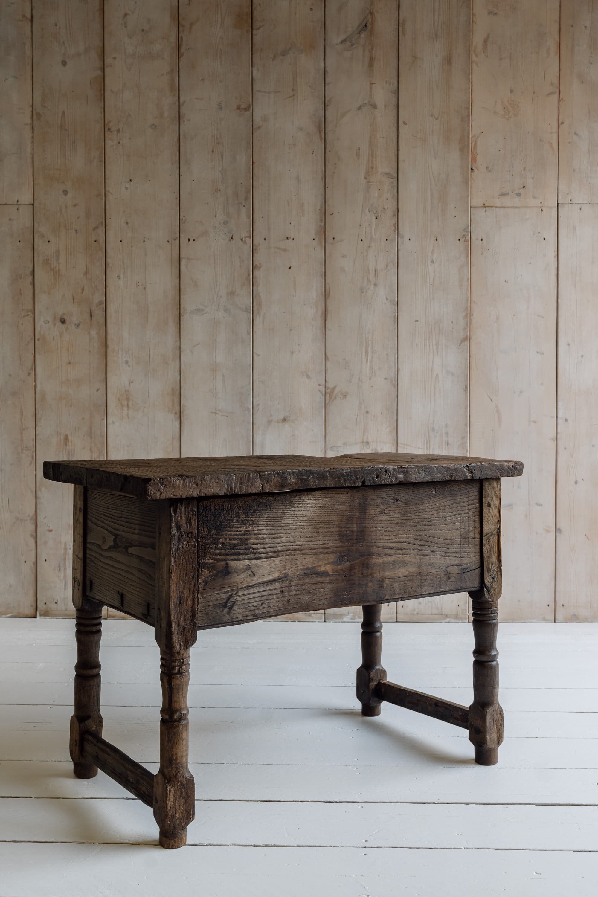 19th Century Italian Chestnut Side Table