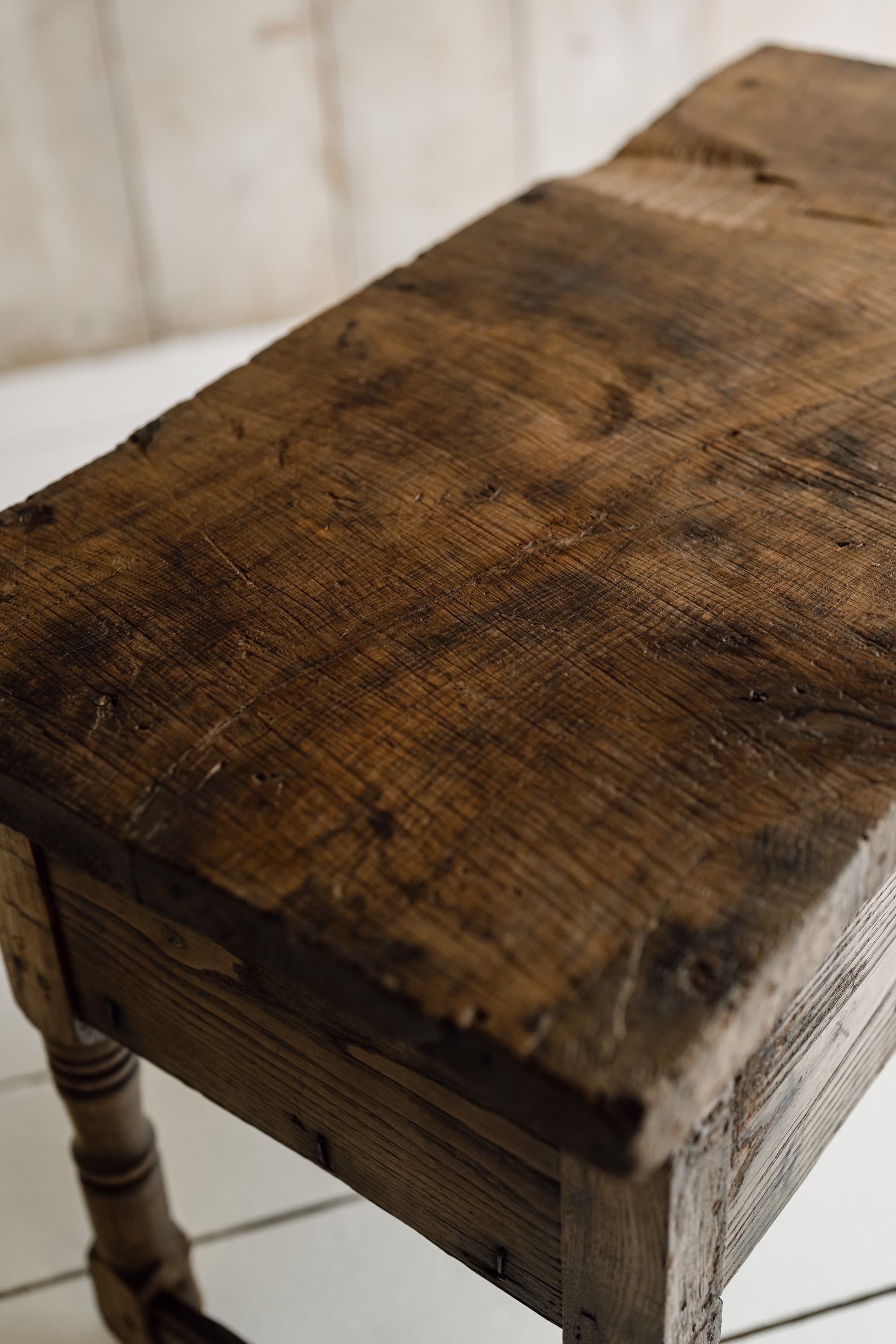 19th Century Italian Chestnut Side Table