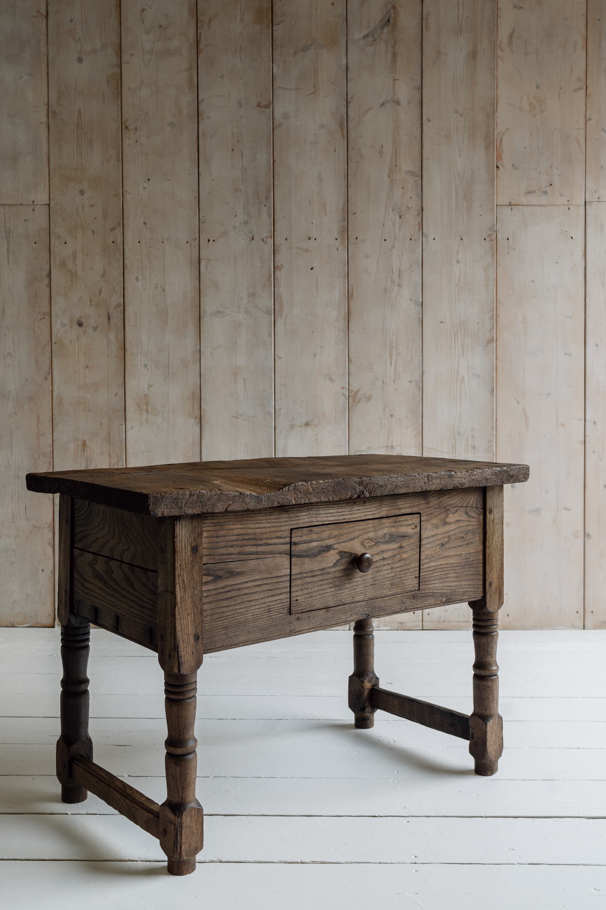 19th Century Italian Chestnut Side Table