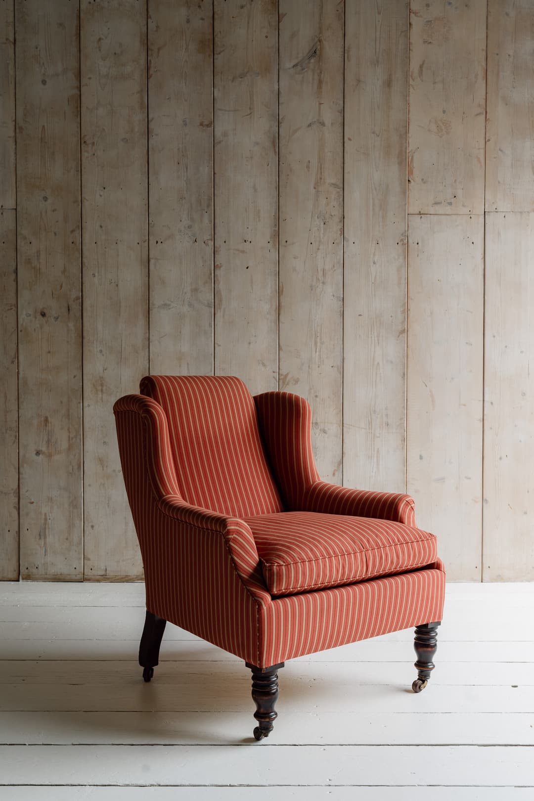 Country House Upholstered Wingback Chair - Circa 1880 - 1920