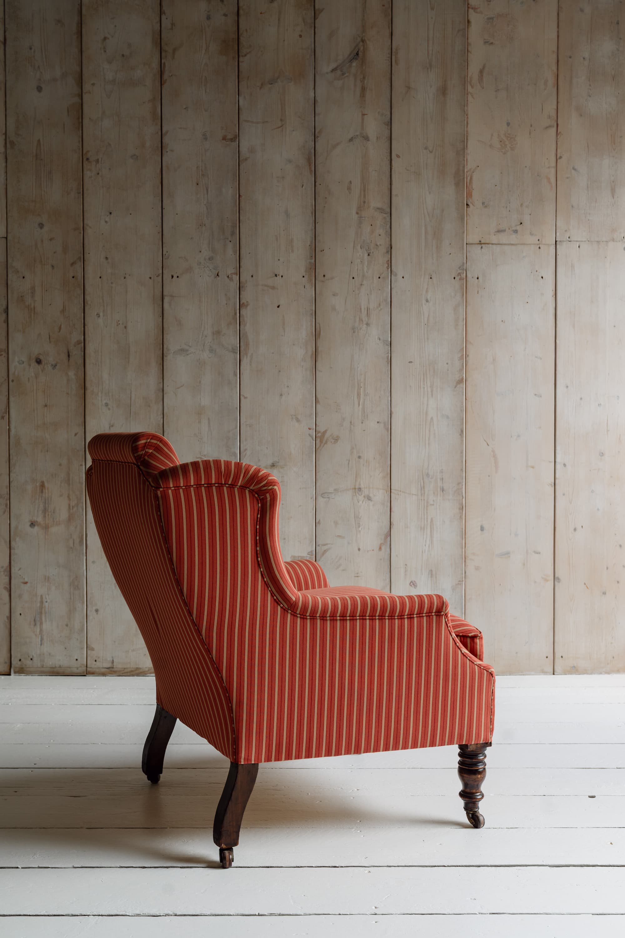 Country House Upholstered Wingback Chair - Circa 1880 - 1920