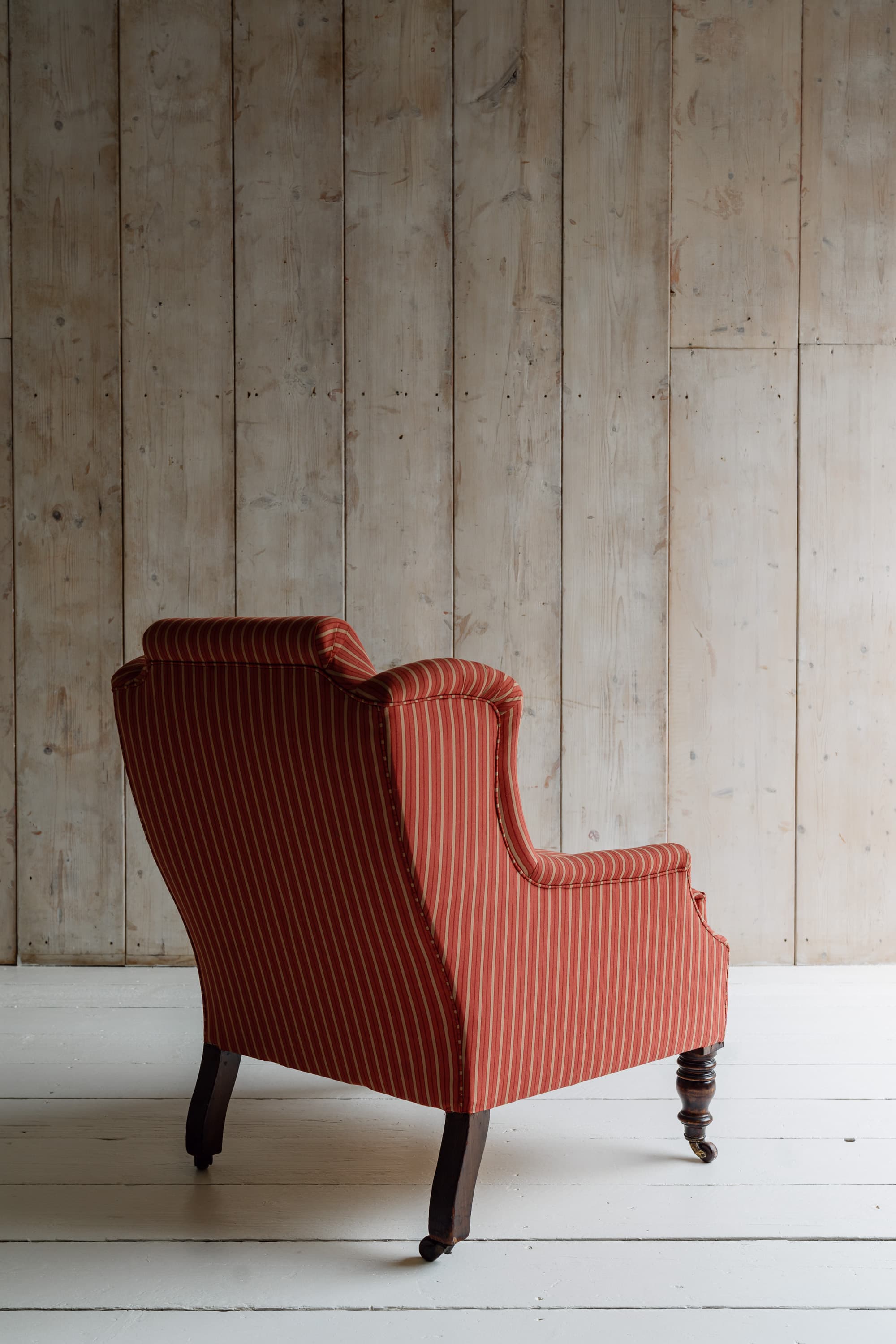 Country House Upholstered Wingback Chair - Circa 1880 - 1920