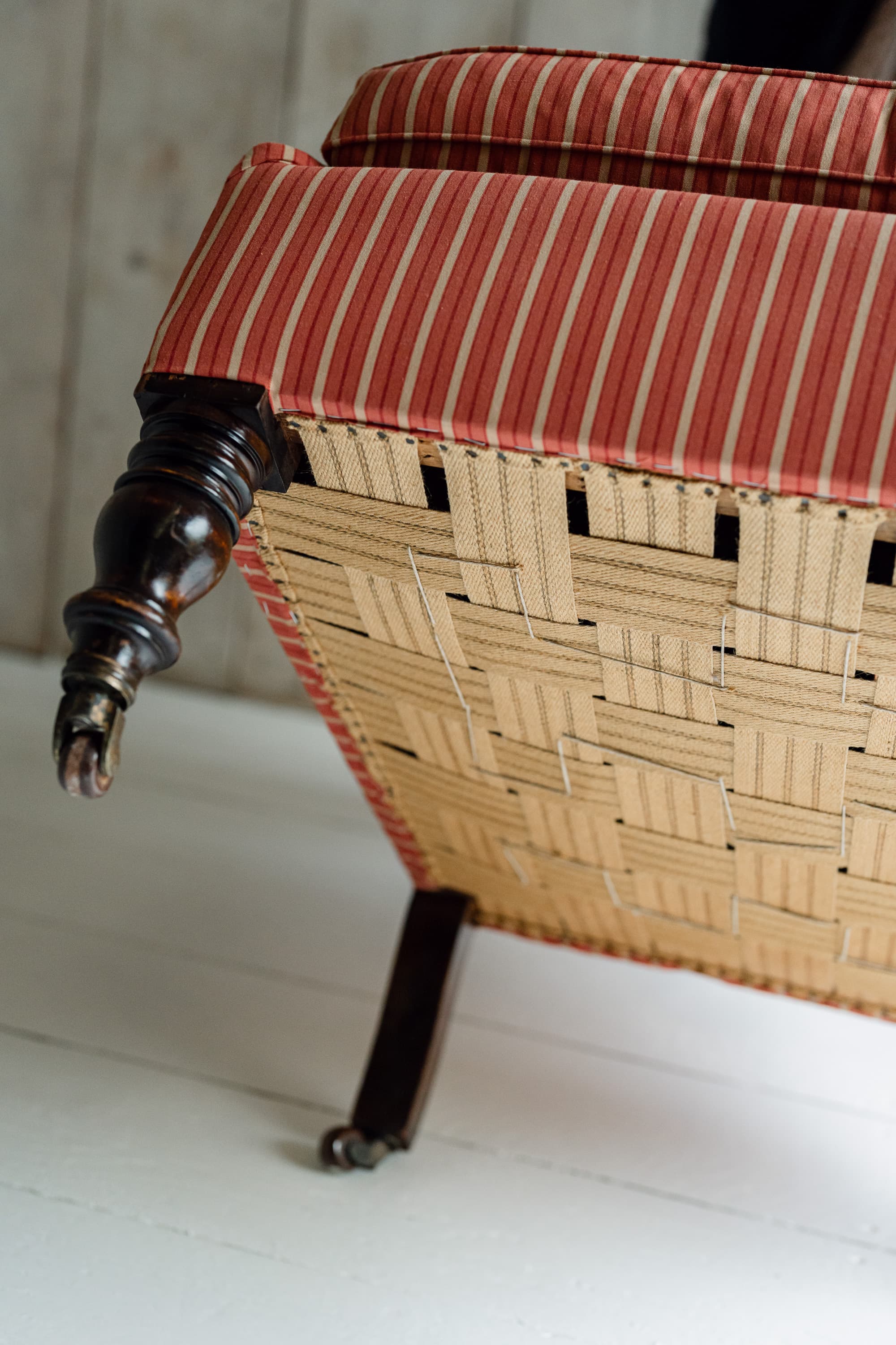 Country House Upholstered Wingback Chair - Circa 1880 - 1920