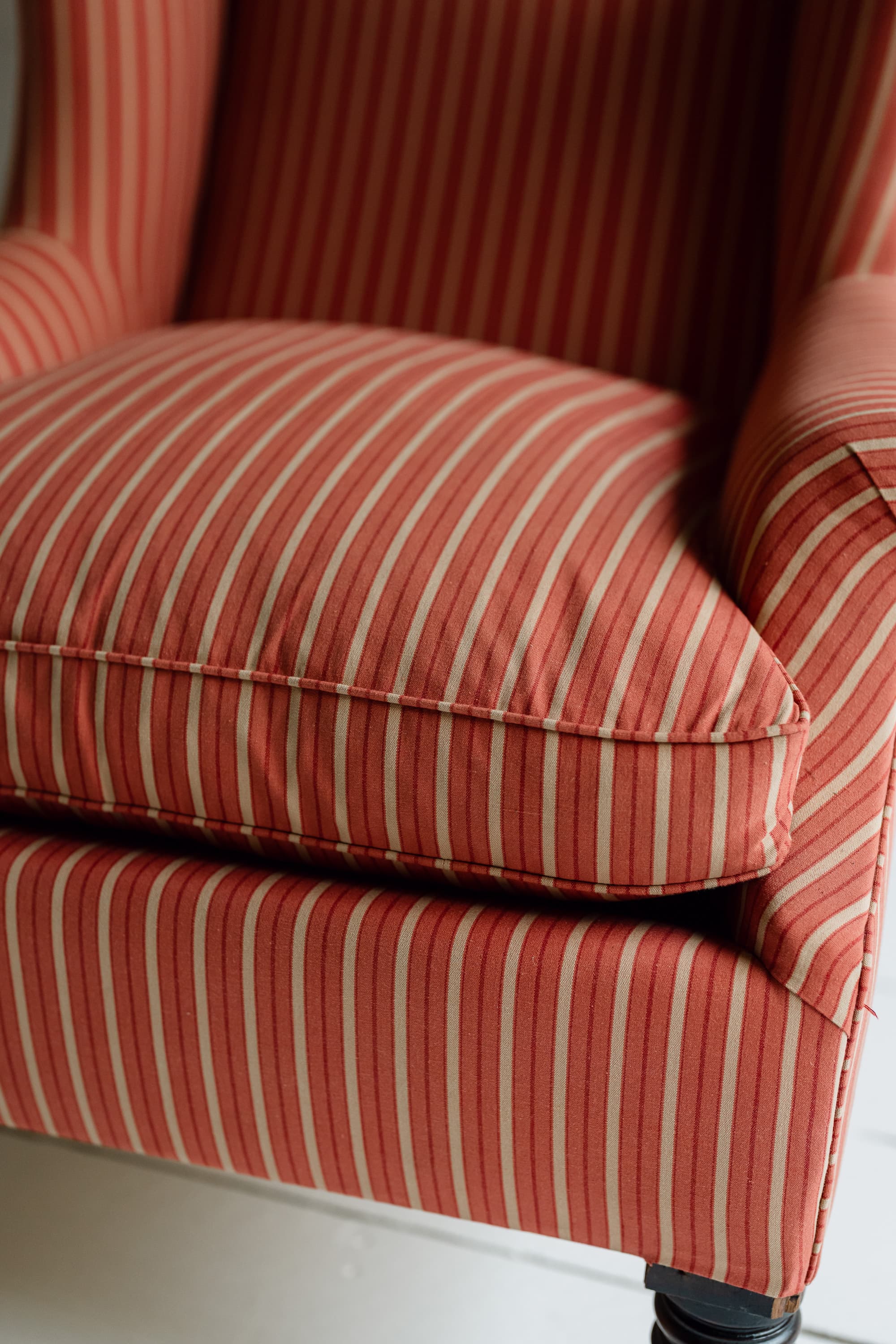 Country House Upholstered Wingback Chair - Circa 1880 - 1920