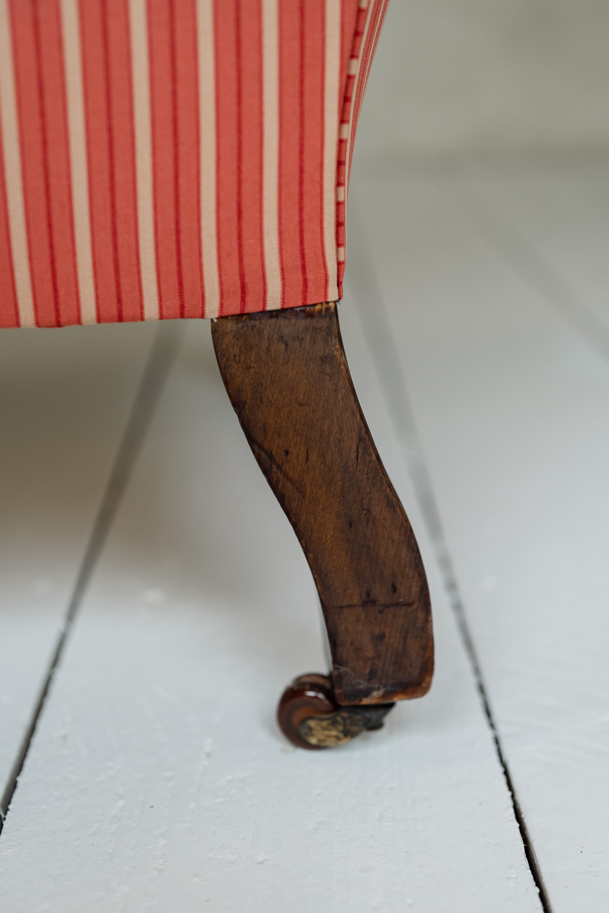 Country House Upholstered Wingback Chair - Circa 1880 - 1920