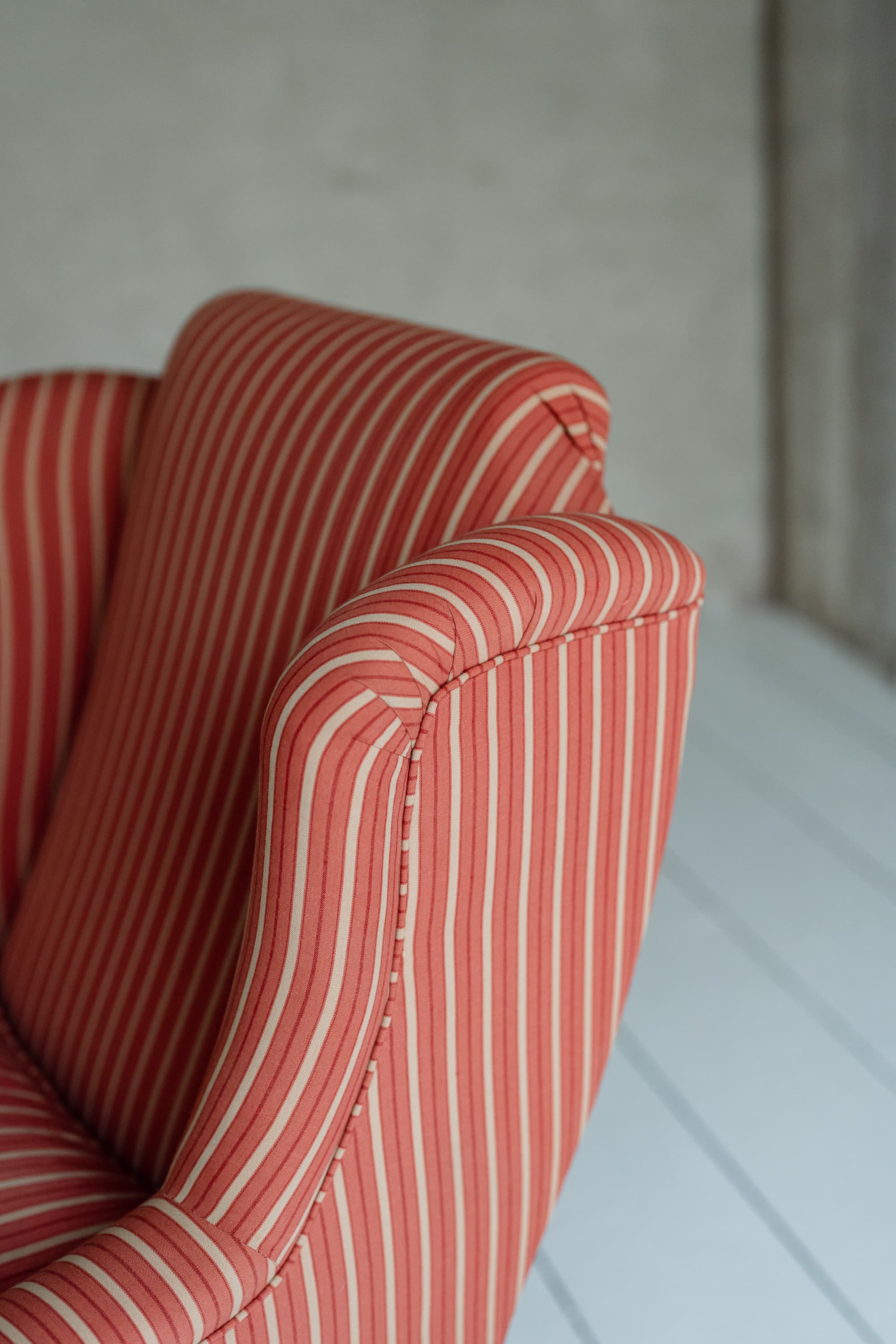 Country House Upholstered Wingback Chair - Circa 1880 - 1920