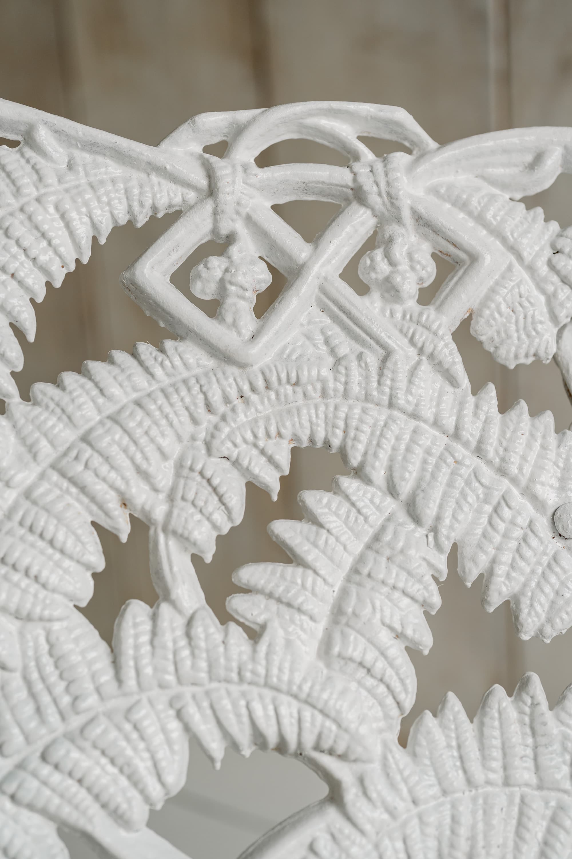 Fern & Blackberry Cast Iron Garden Bench, Coalbrookdale Style