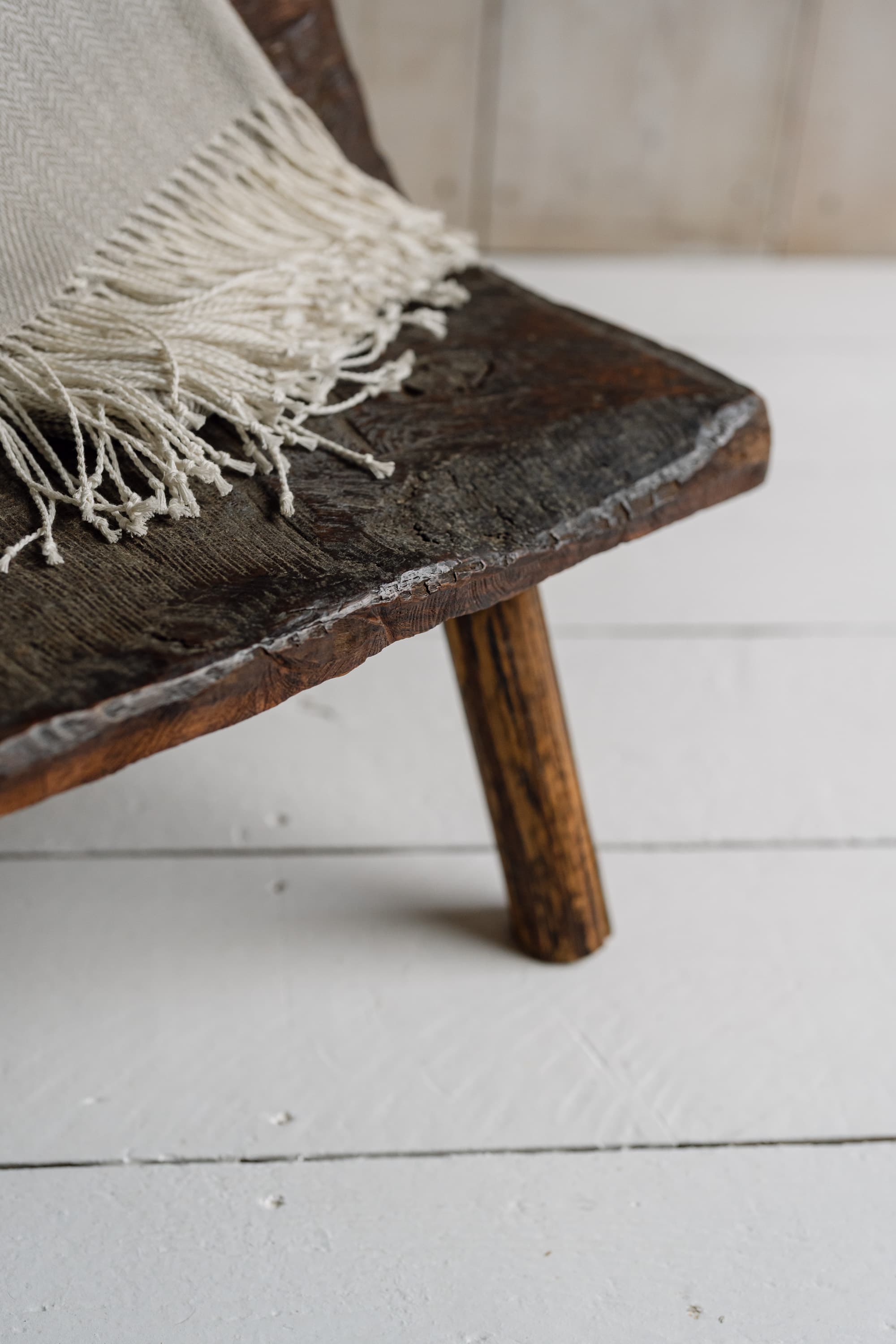 Primitive Monoxyl Bench, Savoie, 19th Century