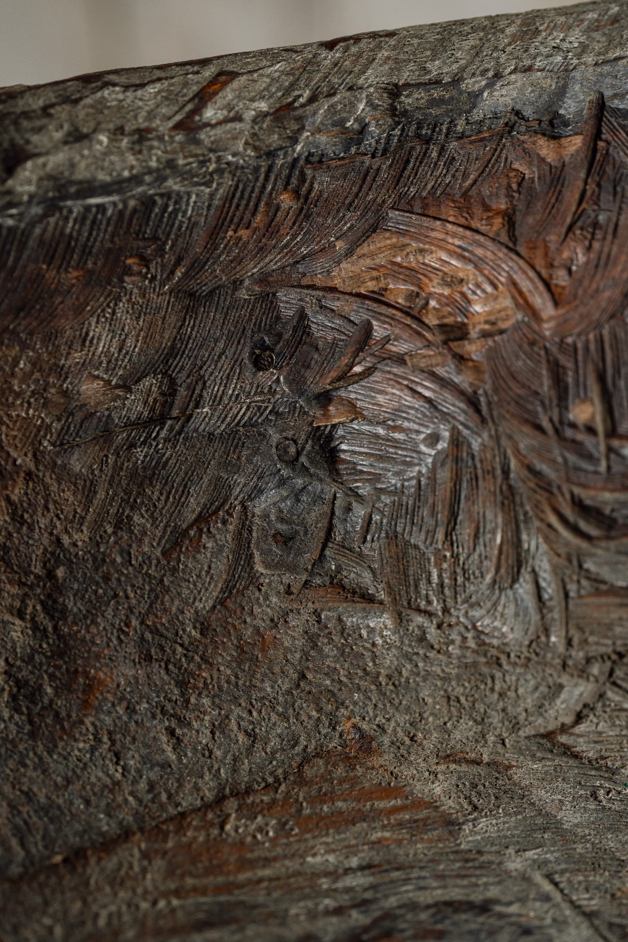 Primitive Monoxyl Bench, Savoie, 19th Century