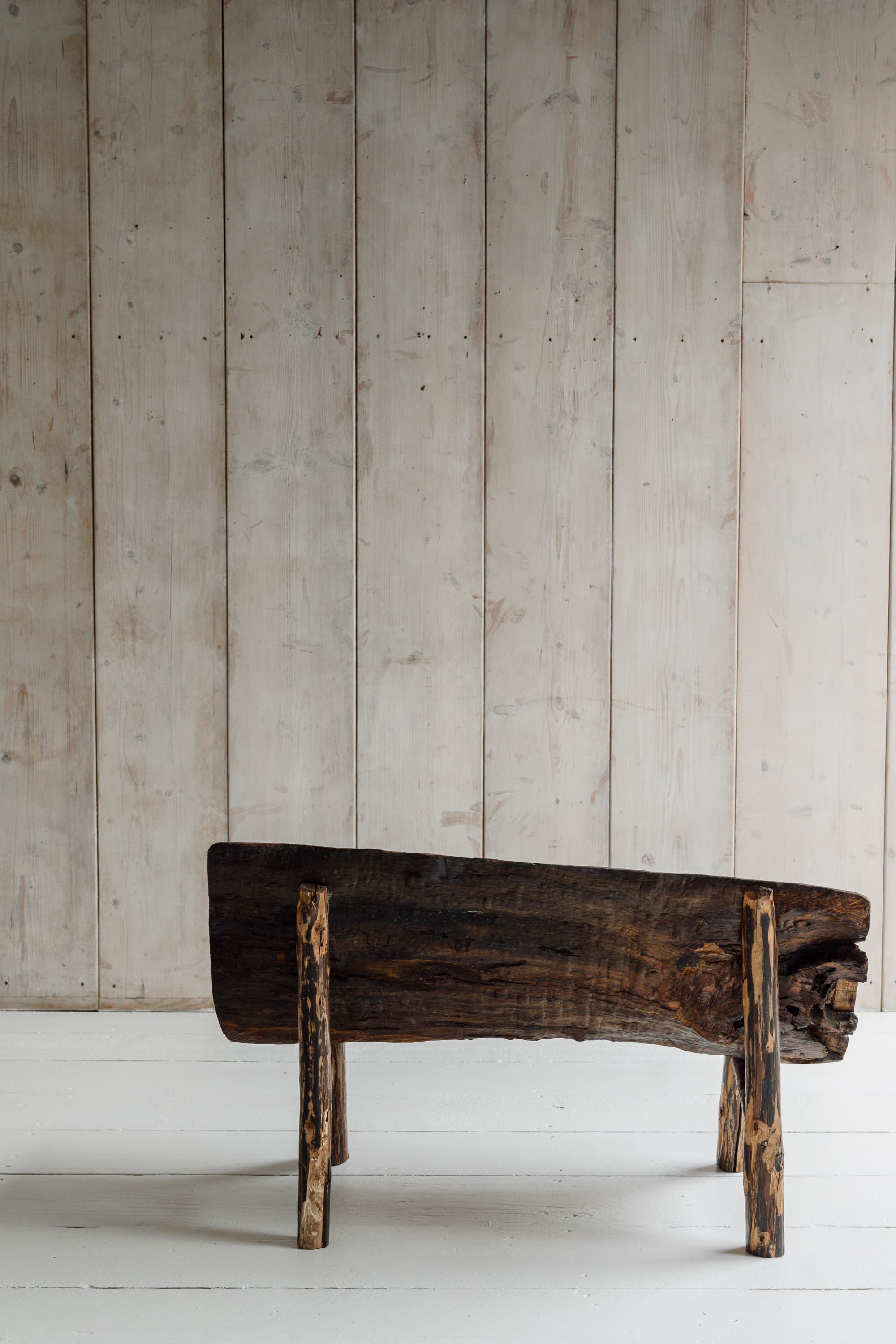 Primitive Monoxyl Bench, Savoie, 19th Century