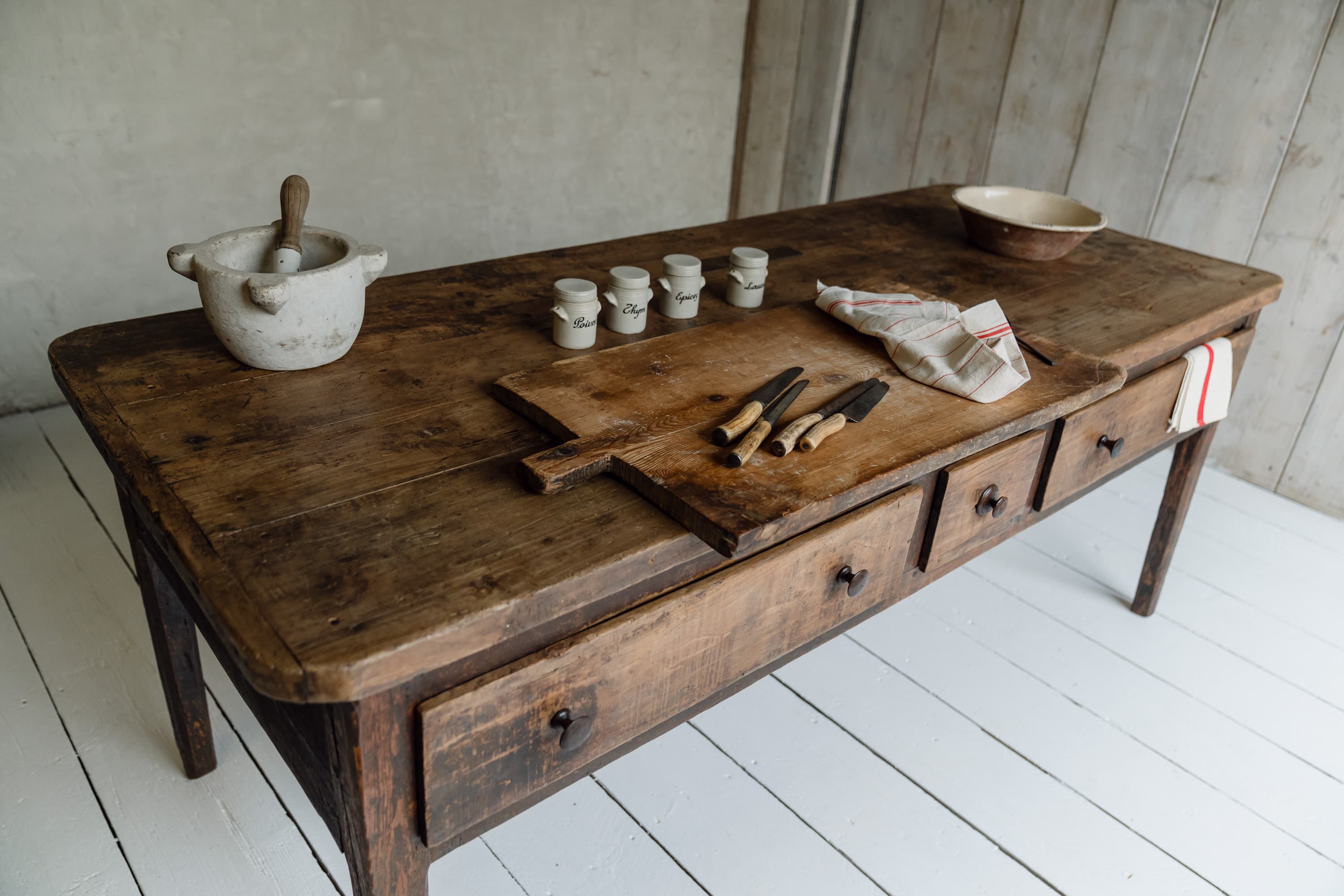 A Late 18th Century Prep Table from Lombardy, Northern Italy