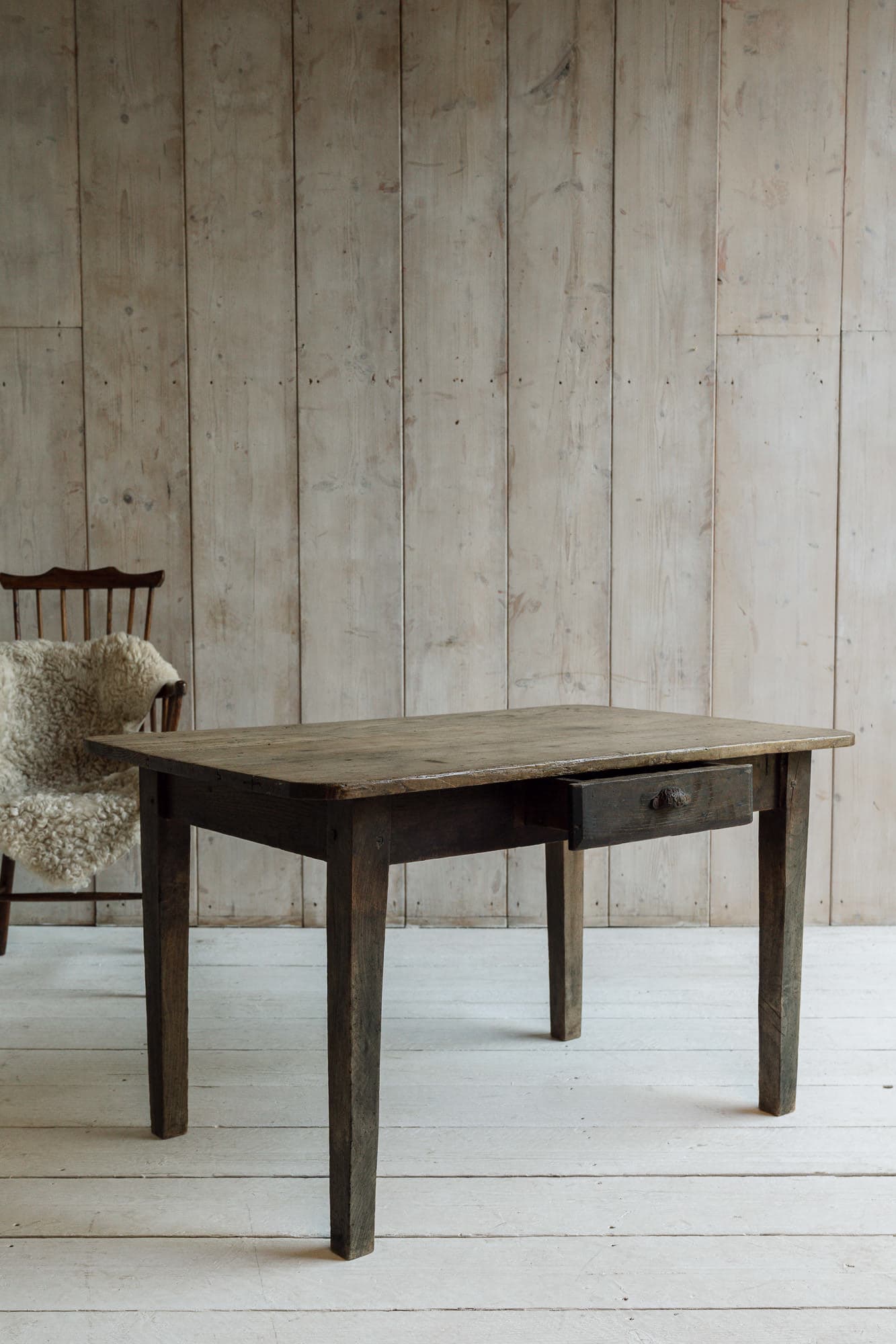 Early 19th Century French Chestnut & Pine Country Table