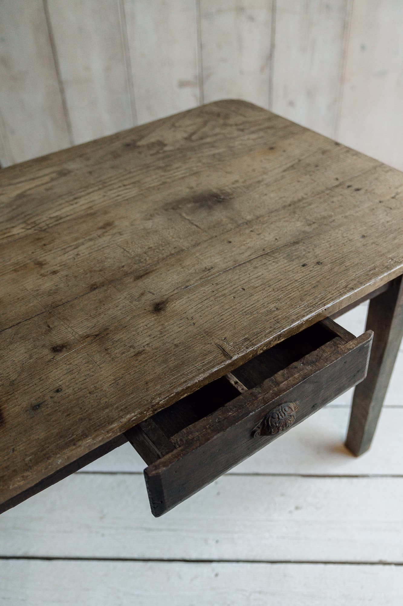 Early 19th Century French Chestnut & Pine Country Table
