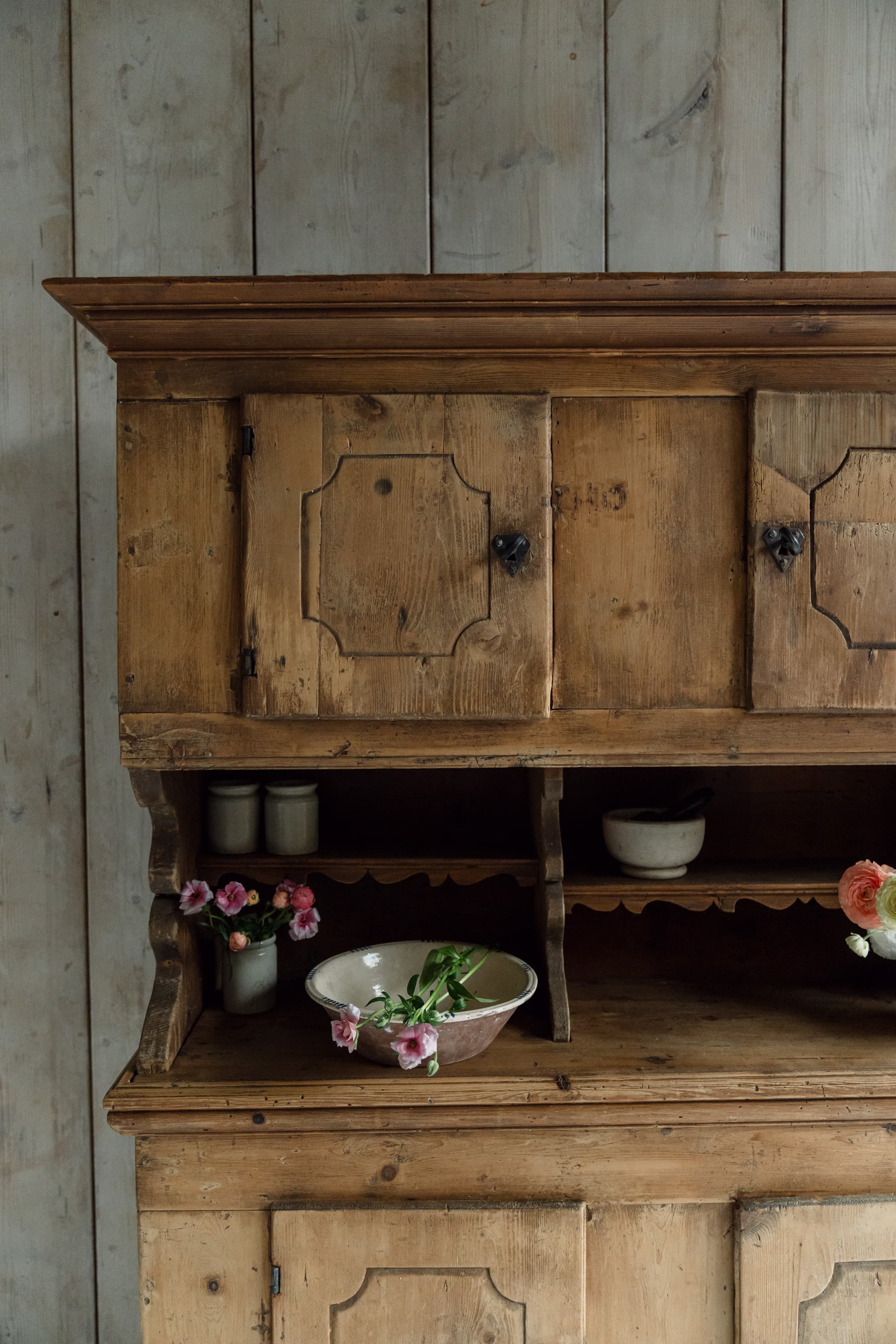 Primitive Mountain Pine Cupboard, c.1800