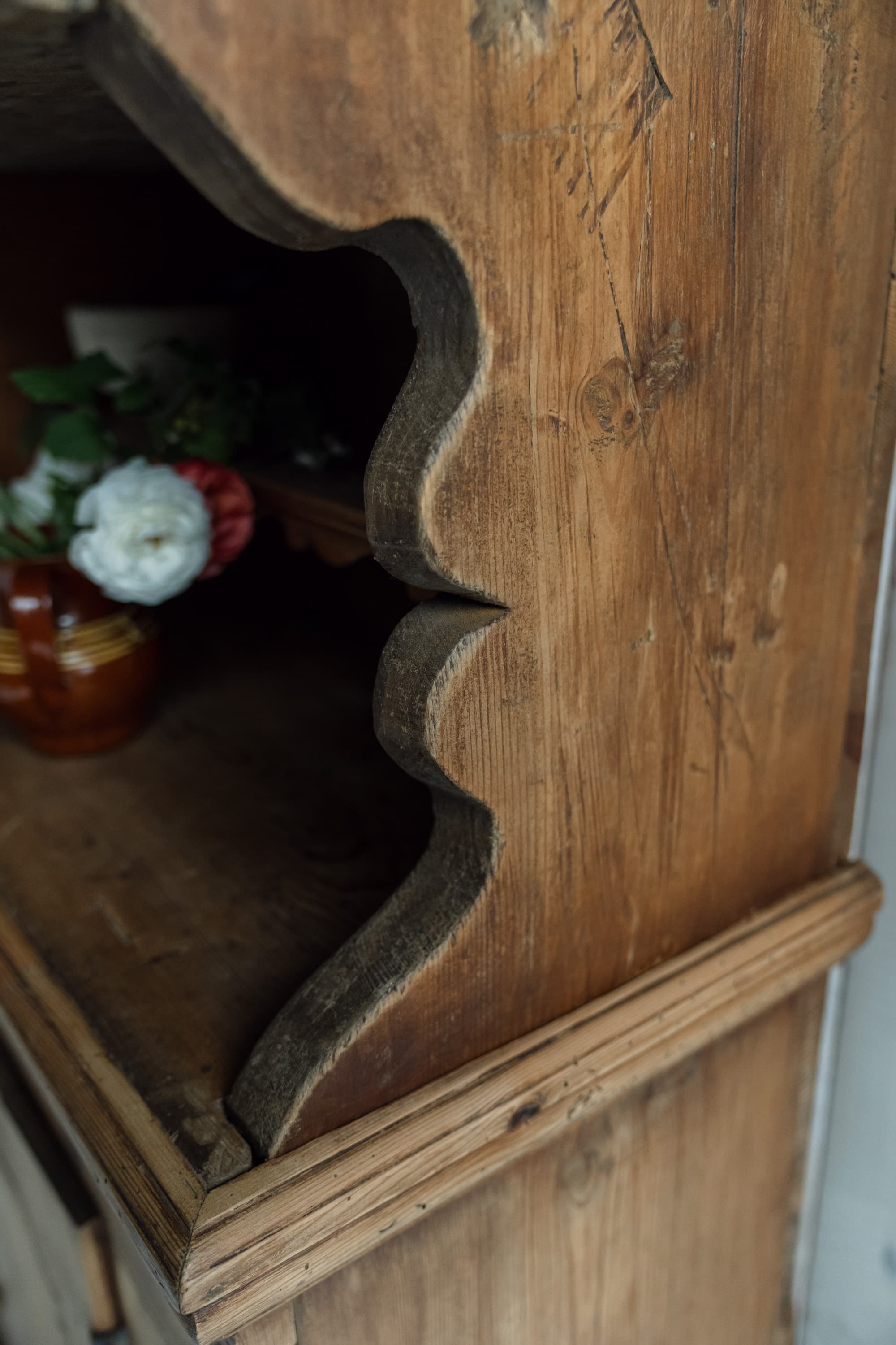 Primitive Mountain Pine Cupboard, c.1800