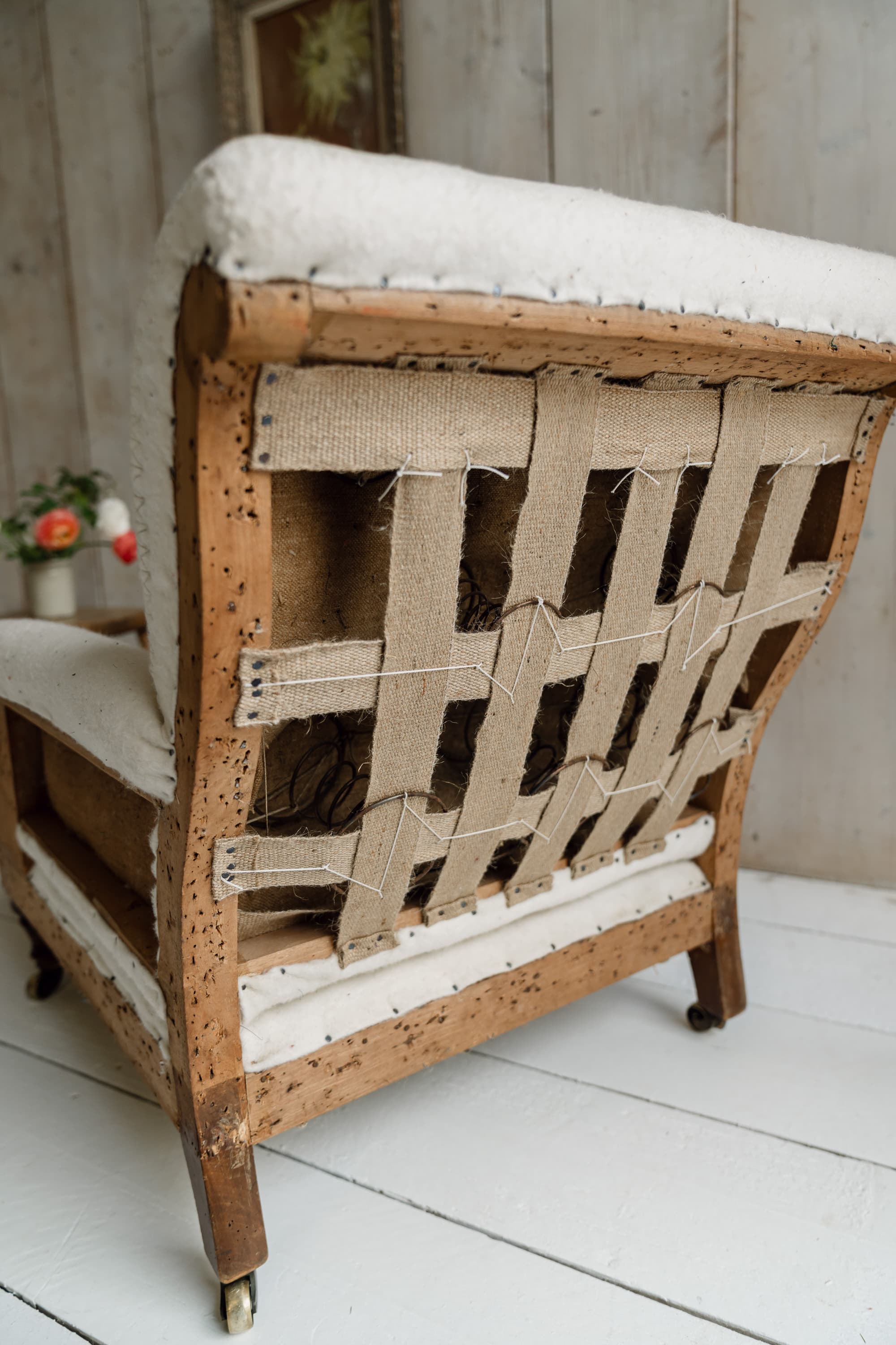 English Deep Seated Country House Armchair , c.1900