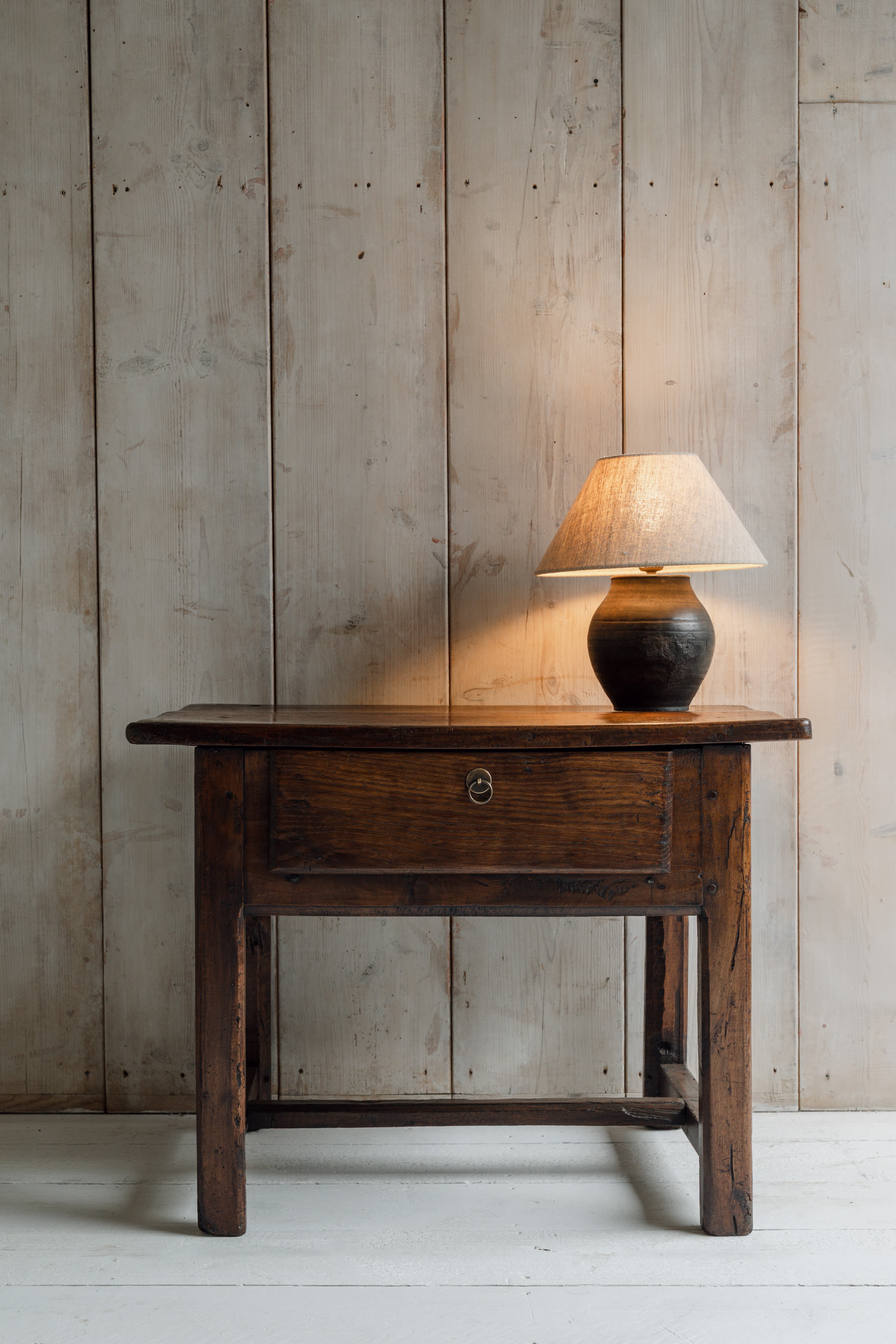 Early 19th Century Spanish Walnut Side Table
