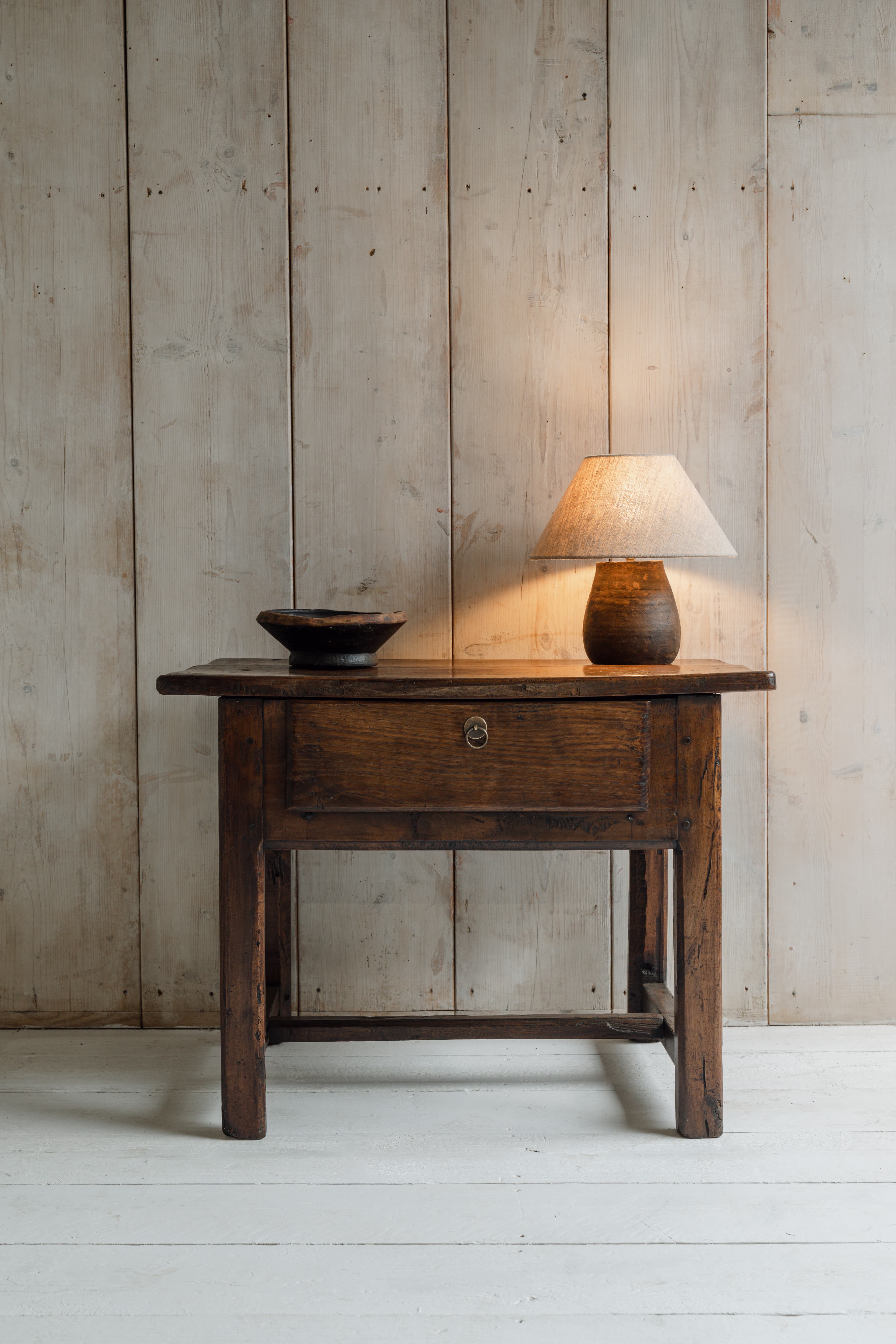 Early 19th Century Spanish Walnut Side Table