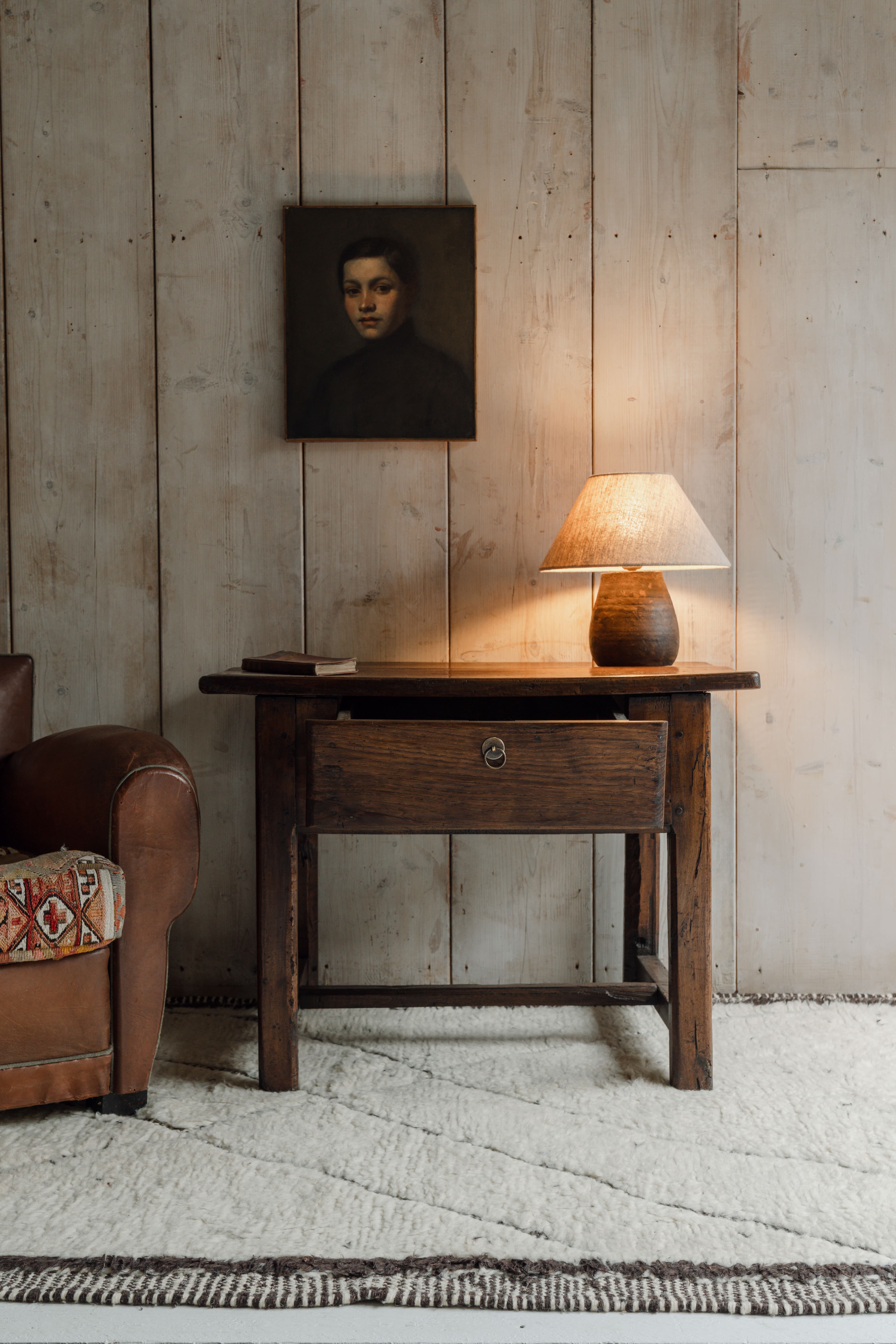 Early 19th Century Spanish Walnut Side Table