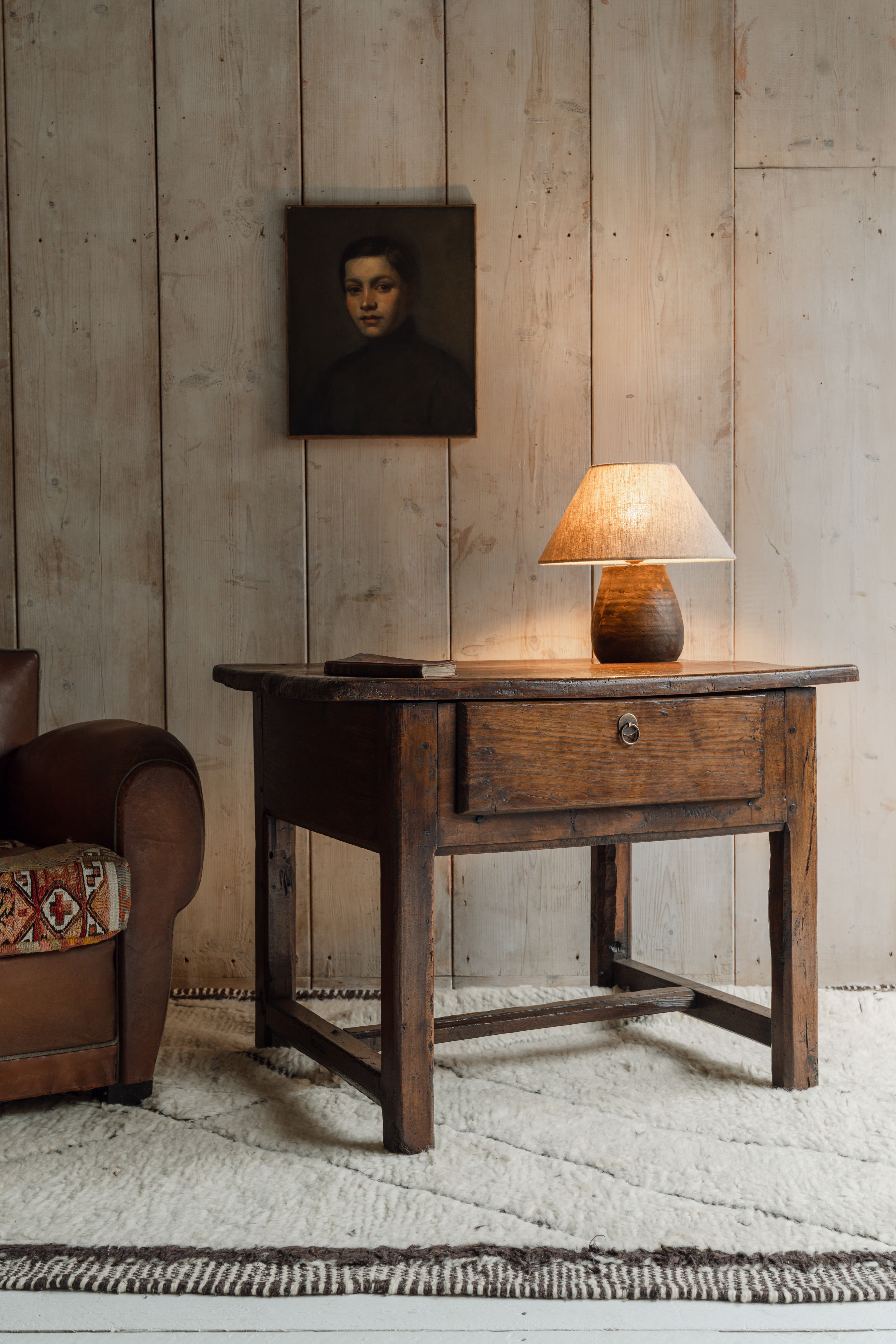 Early 19th Century Spanish Walnut Side Table