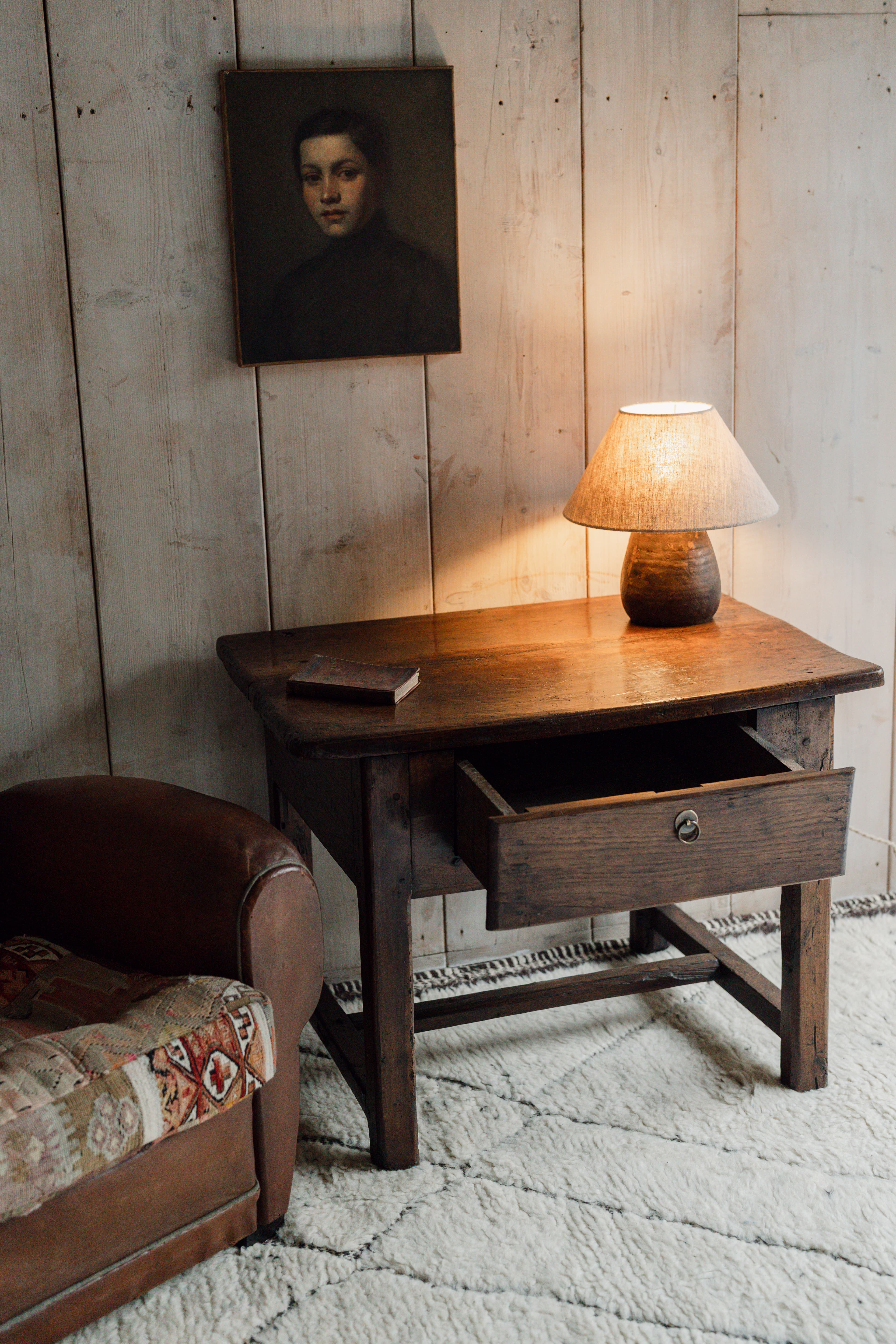 Early 19th Century Spanish Walnut Side Table