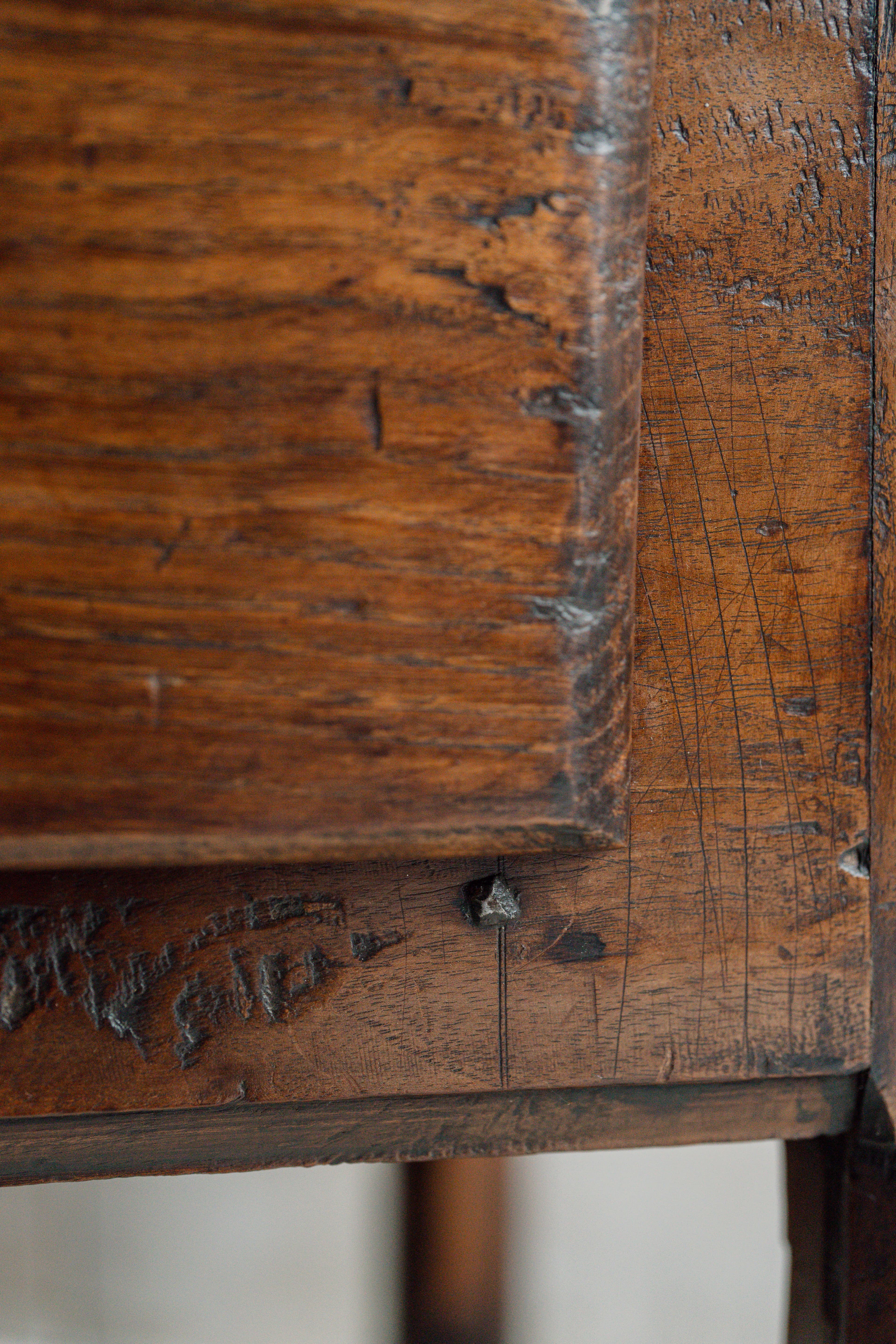 Early 19th Century Spanish Walnut Side Table