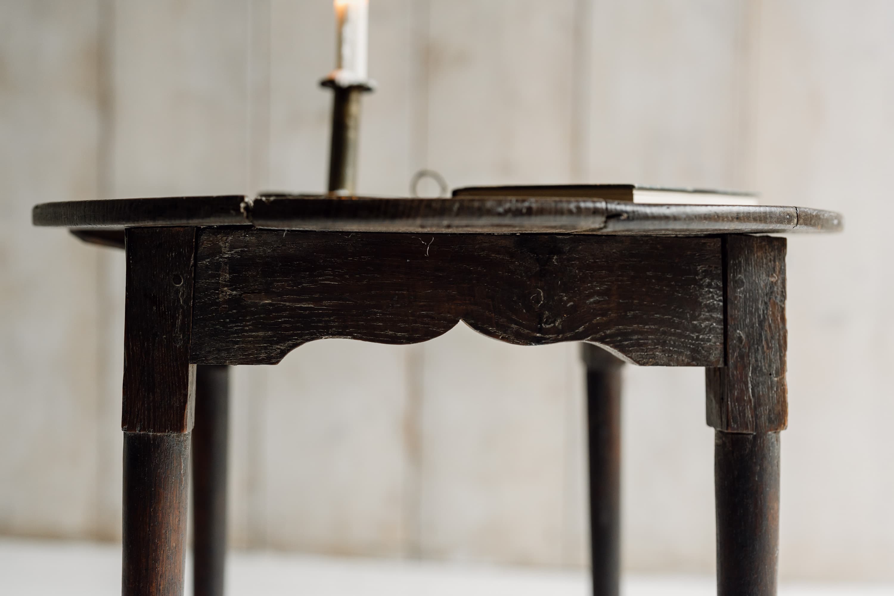 18th Century Oak Vernacular Side Table, Circa 1760