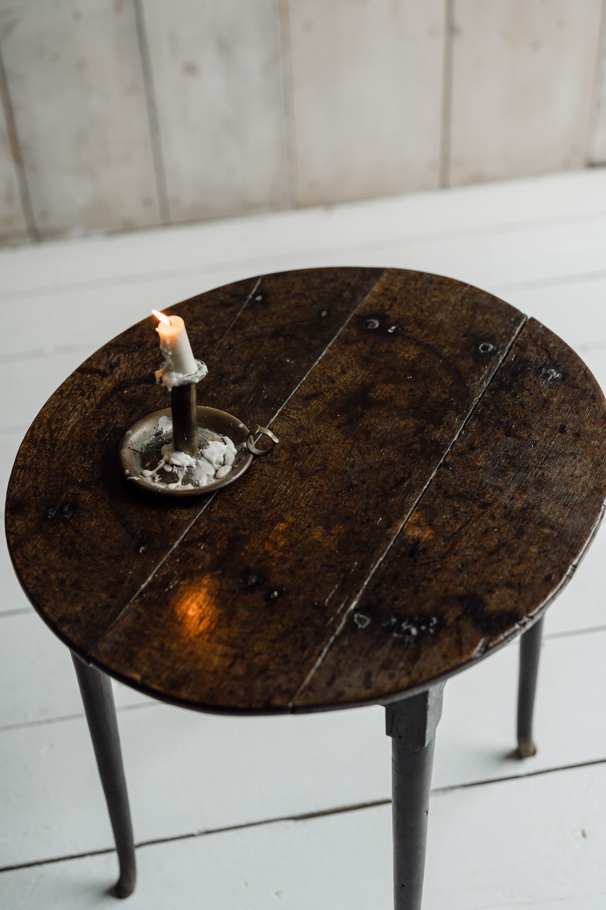18th Century Oak Vernacular Side Table, Circa 1760