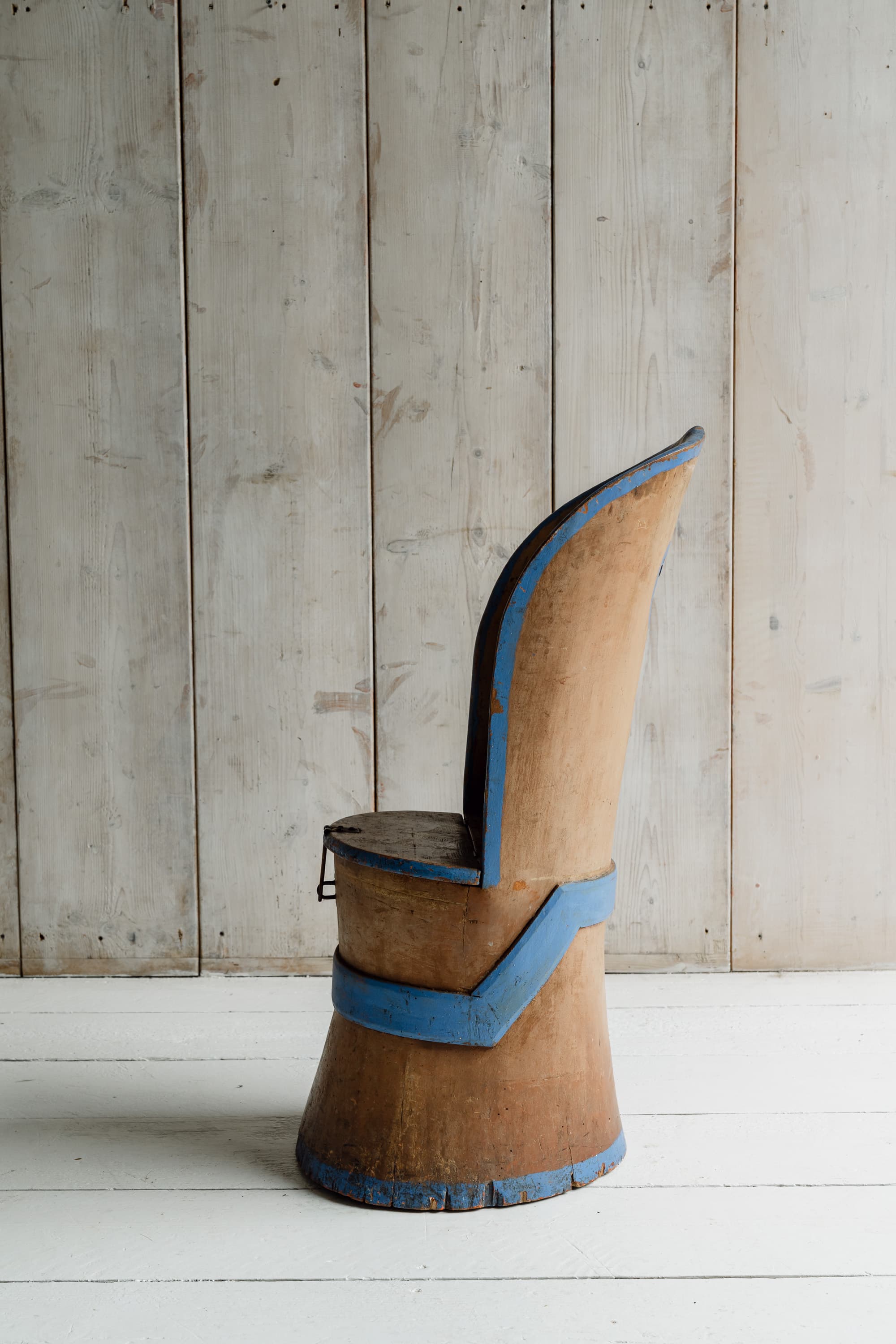 A Rare Sculptural Swedish Kubbstol - Late 18th Century
