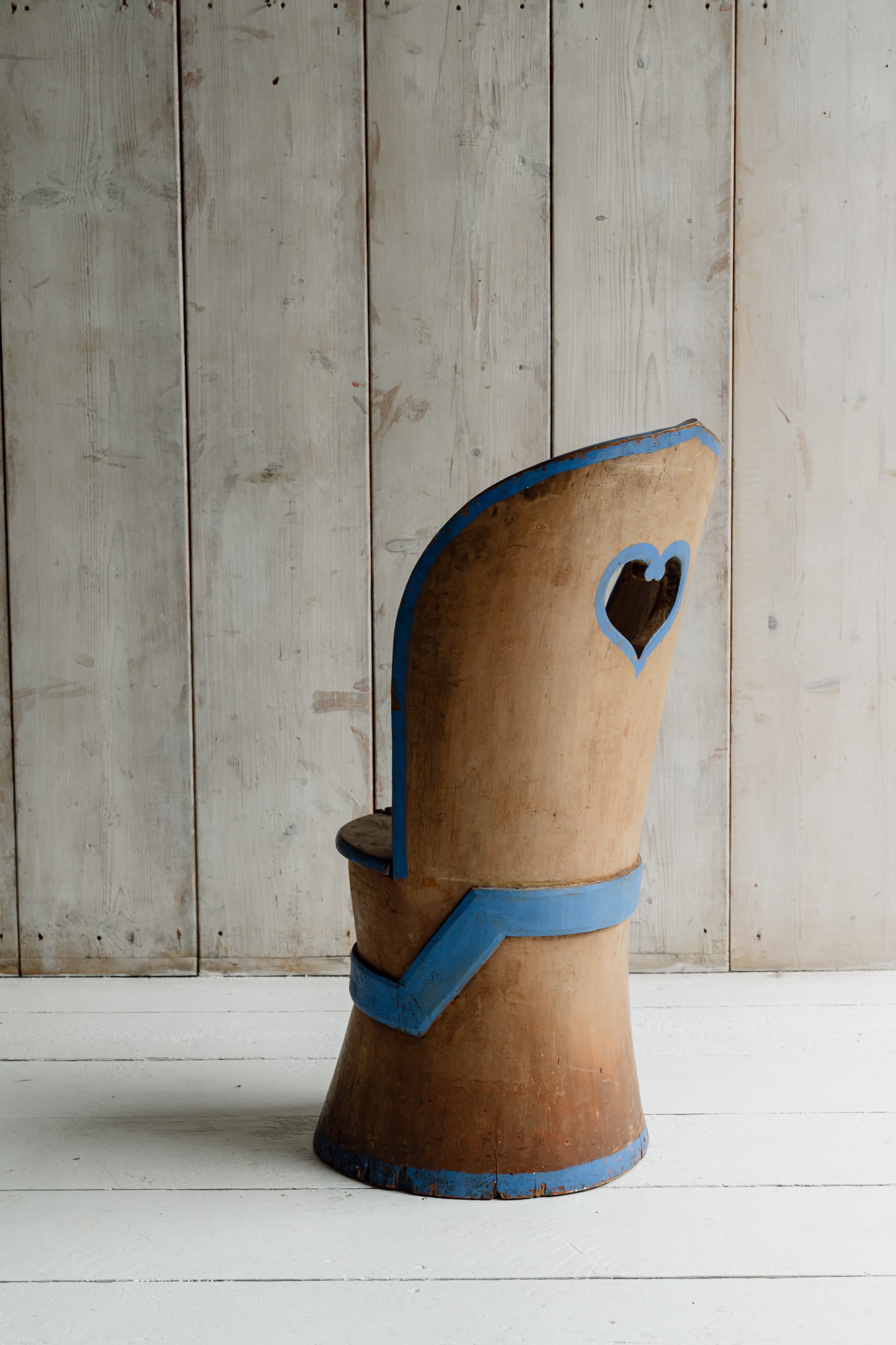 A Rare Sculptural Swedish Kubbstol - Late 18th Century
