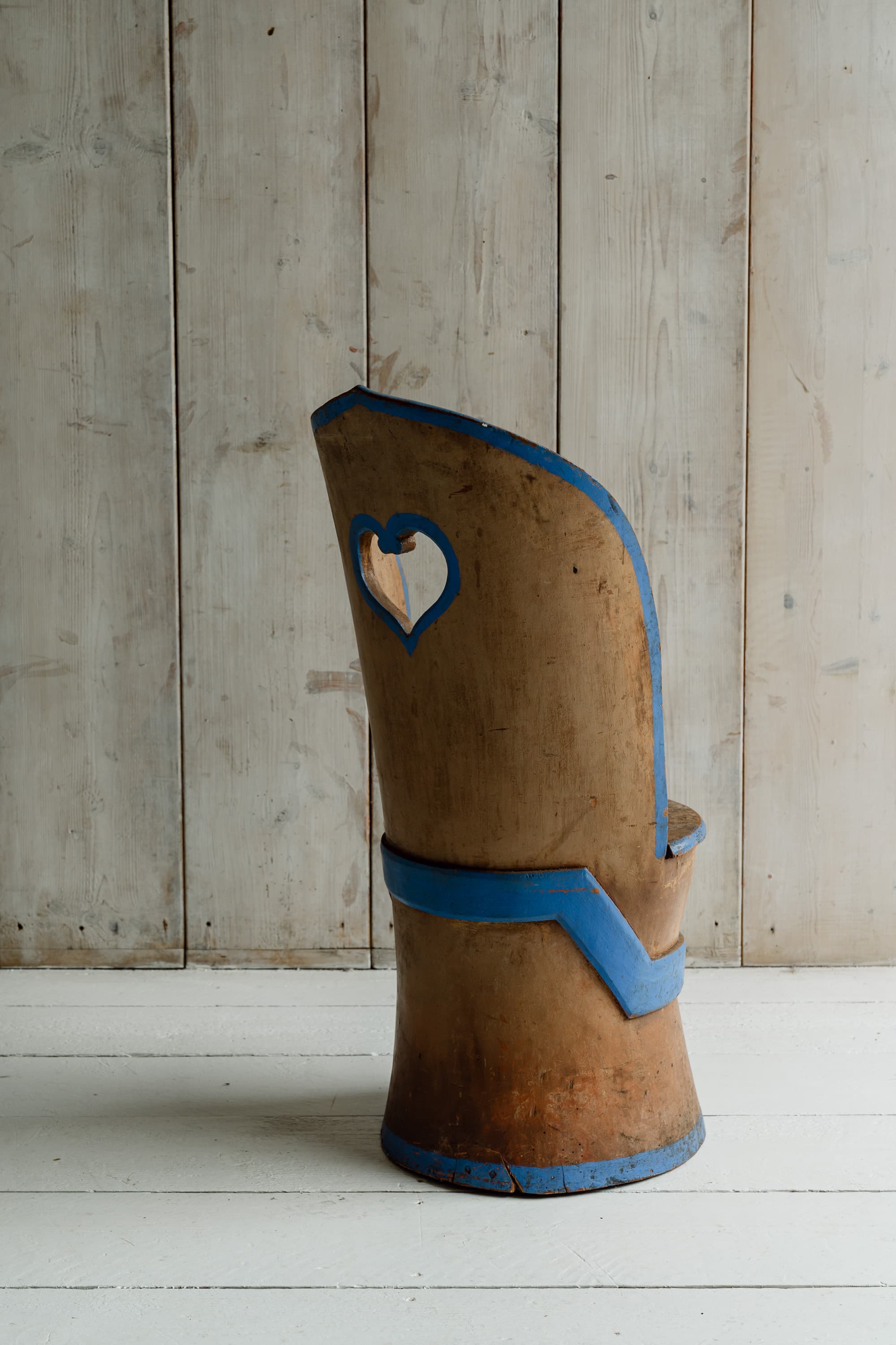 A Rare Sculptural Swedish Kubbstol - Late 18th Century