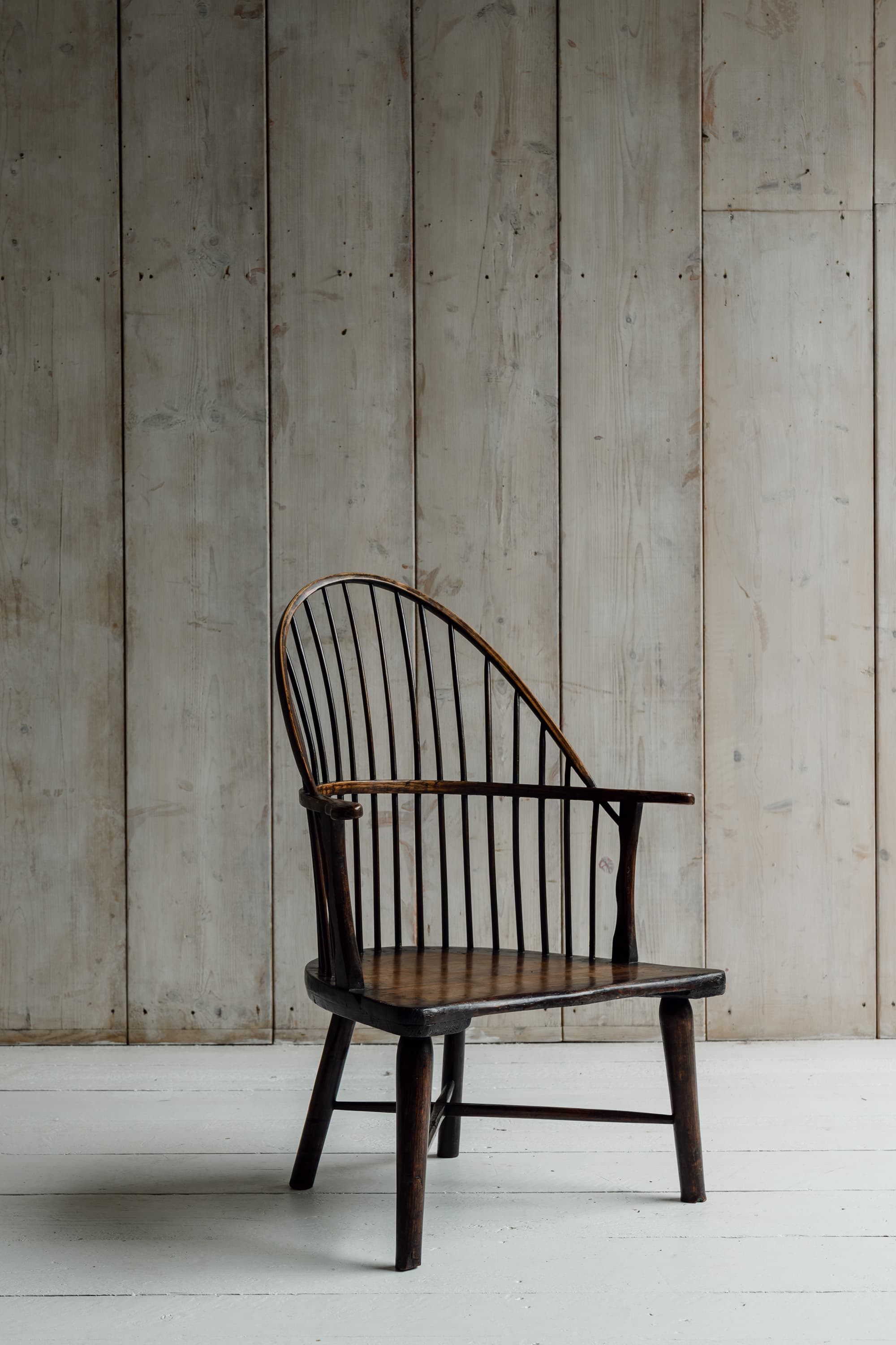 A Rare English Low Hearth Windsor Armchair, c.1780-1820