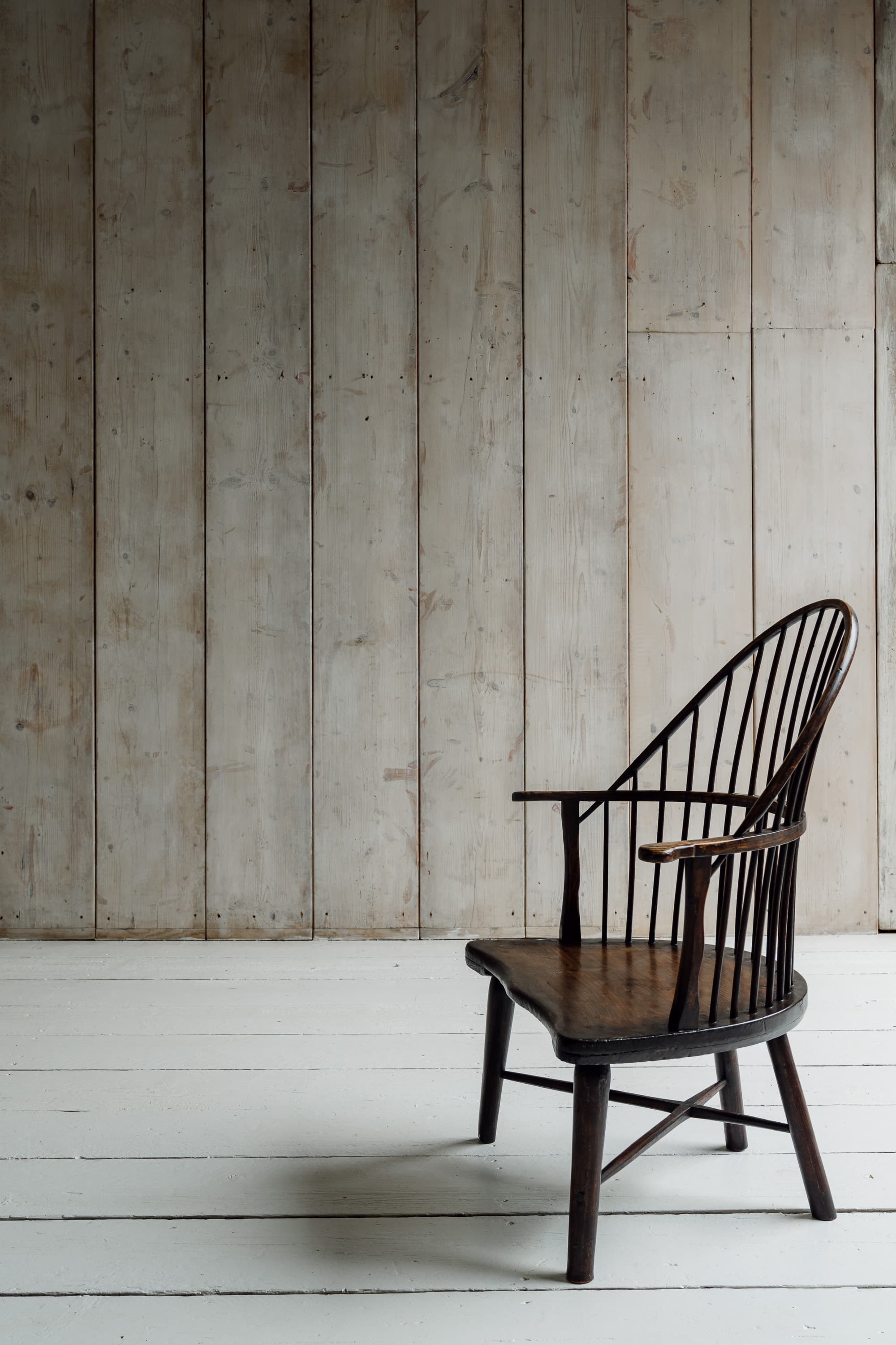A Rare English Low Hearth Windsor Armchair, c.1780-1820