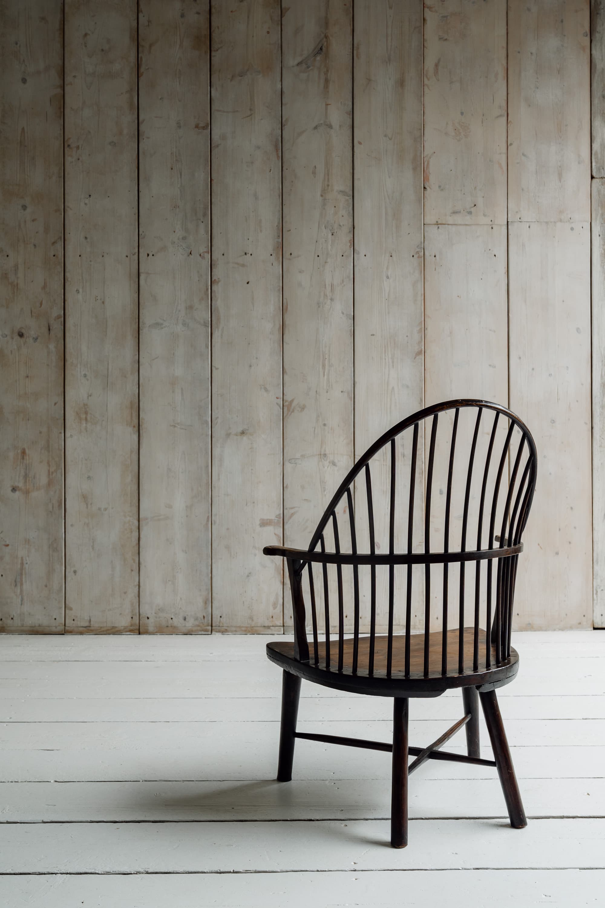 A Rare English Low Hearth Windsor Armchair, c.1780-1820