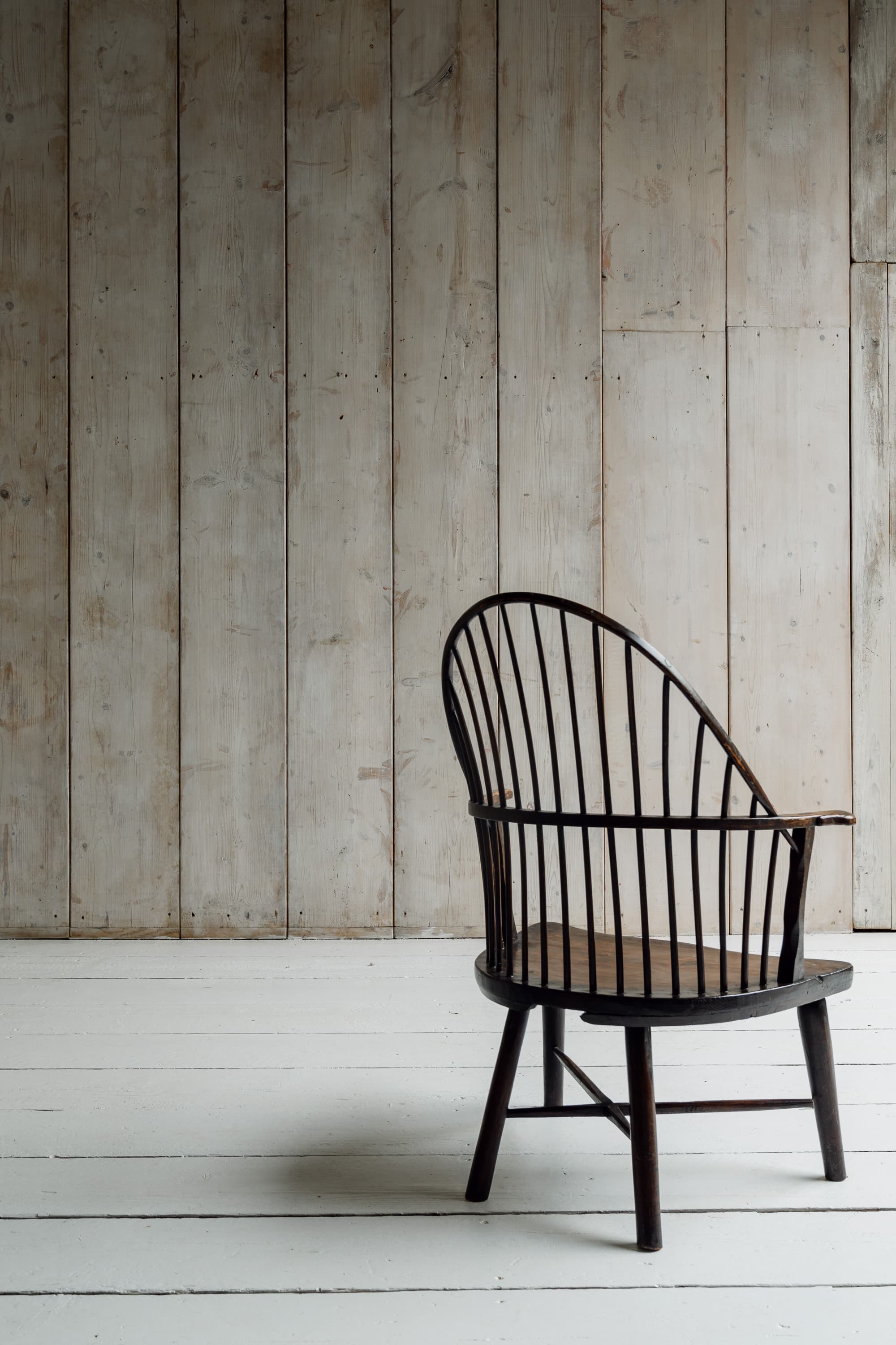 A Rare English Low Hearth Windsor Armchair, c.1780-1820