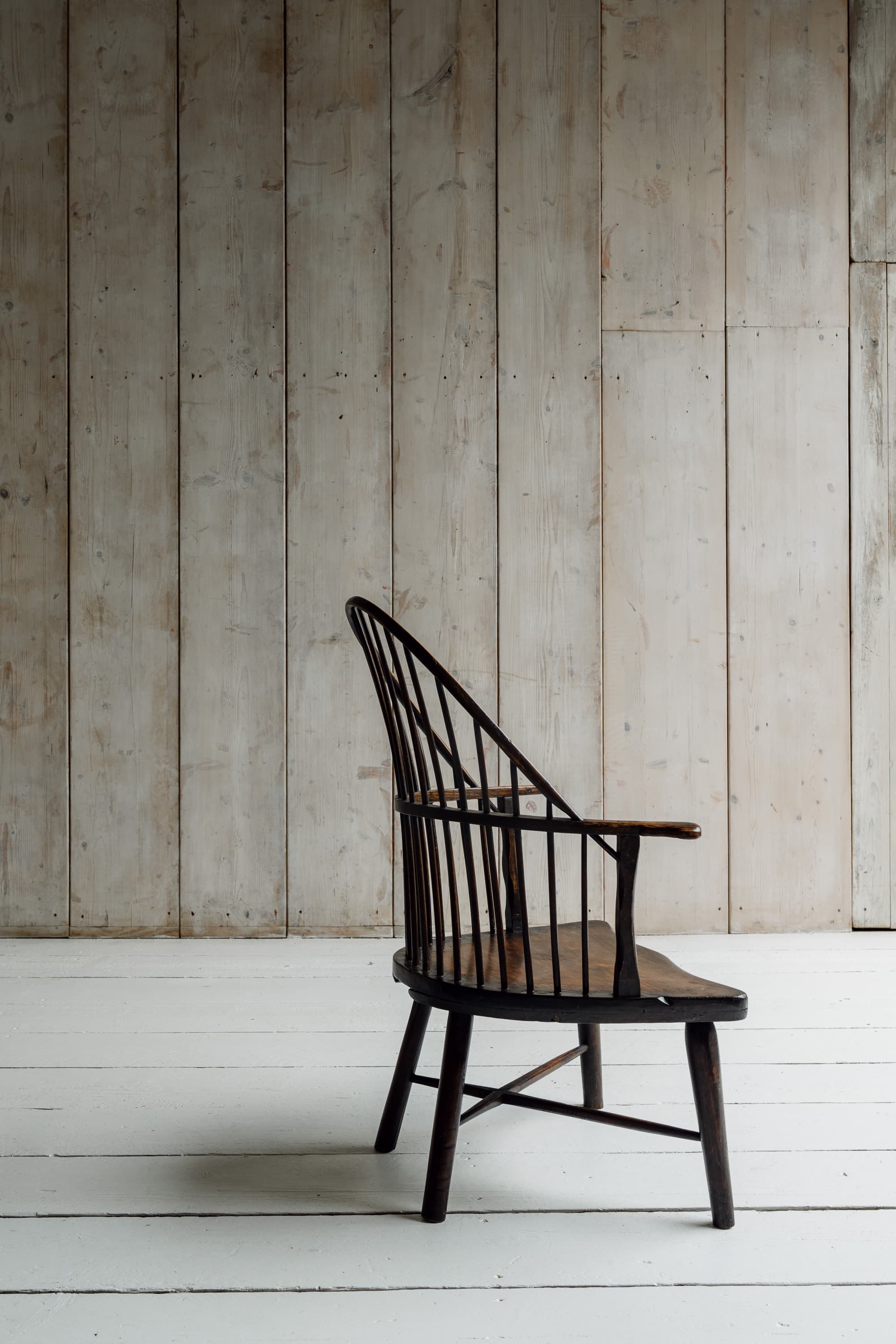 A Rare English Low Hearth Windsor Armchair, c.1780-1820