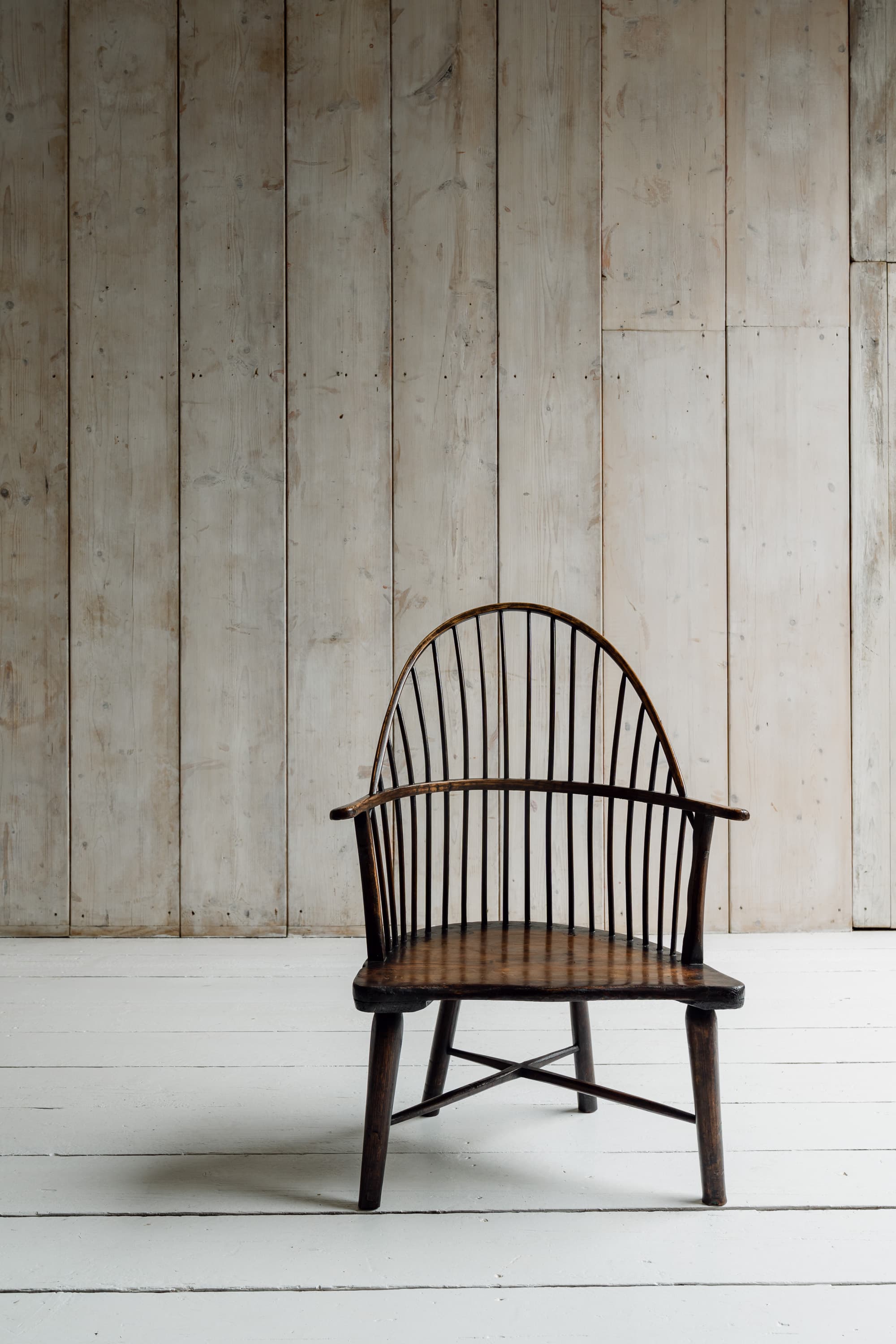 A Rare English Low Hearth Windsor Armchair, c.1780-1820