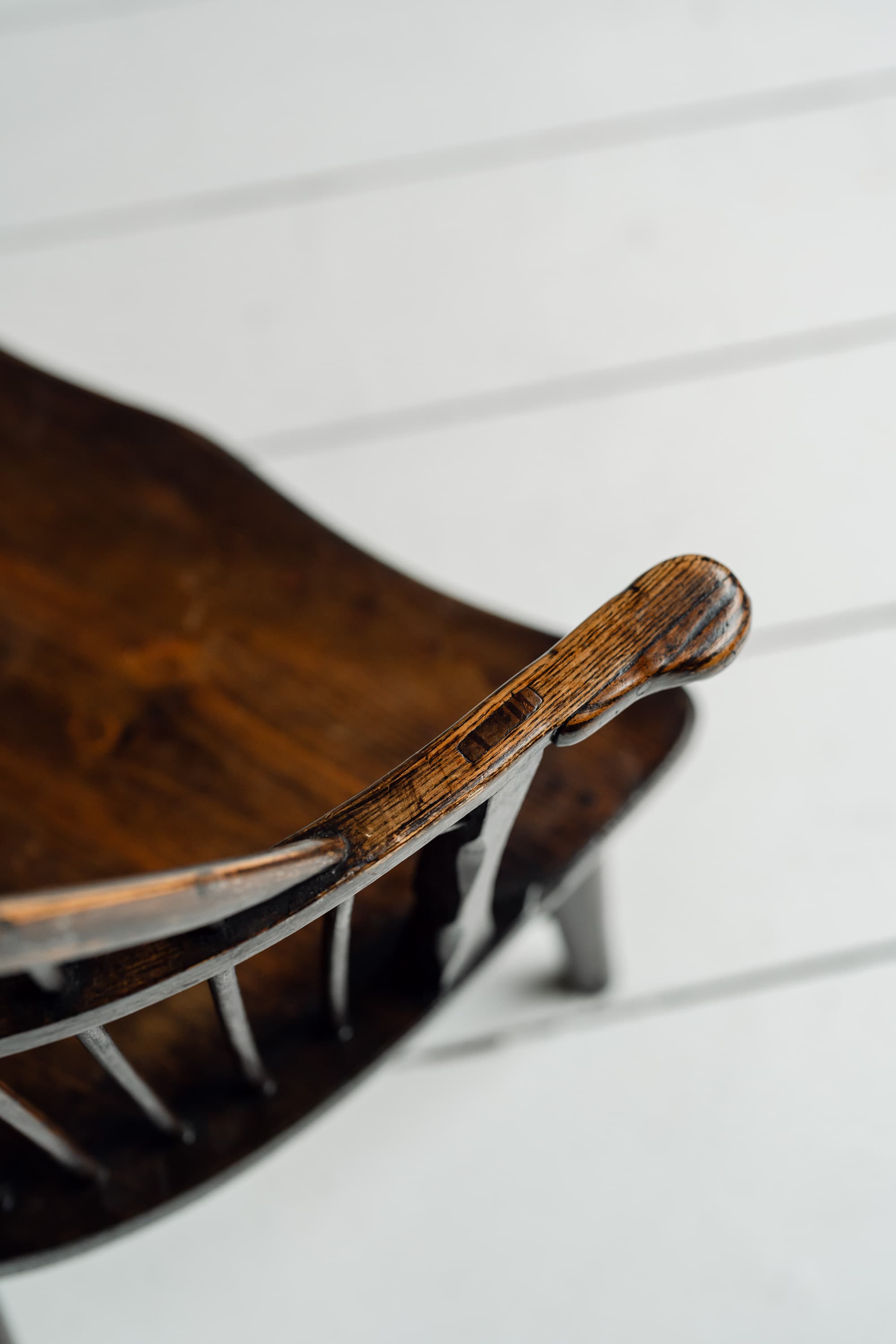 A Rare English Low Hearth Windsor Armchair, c.1780-1820