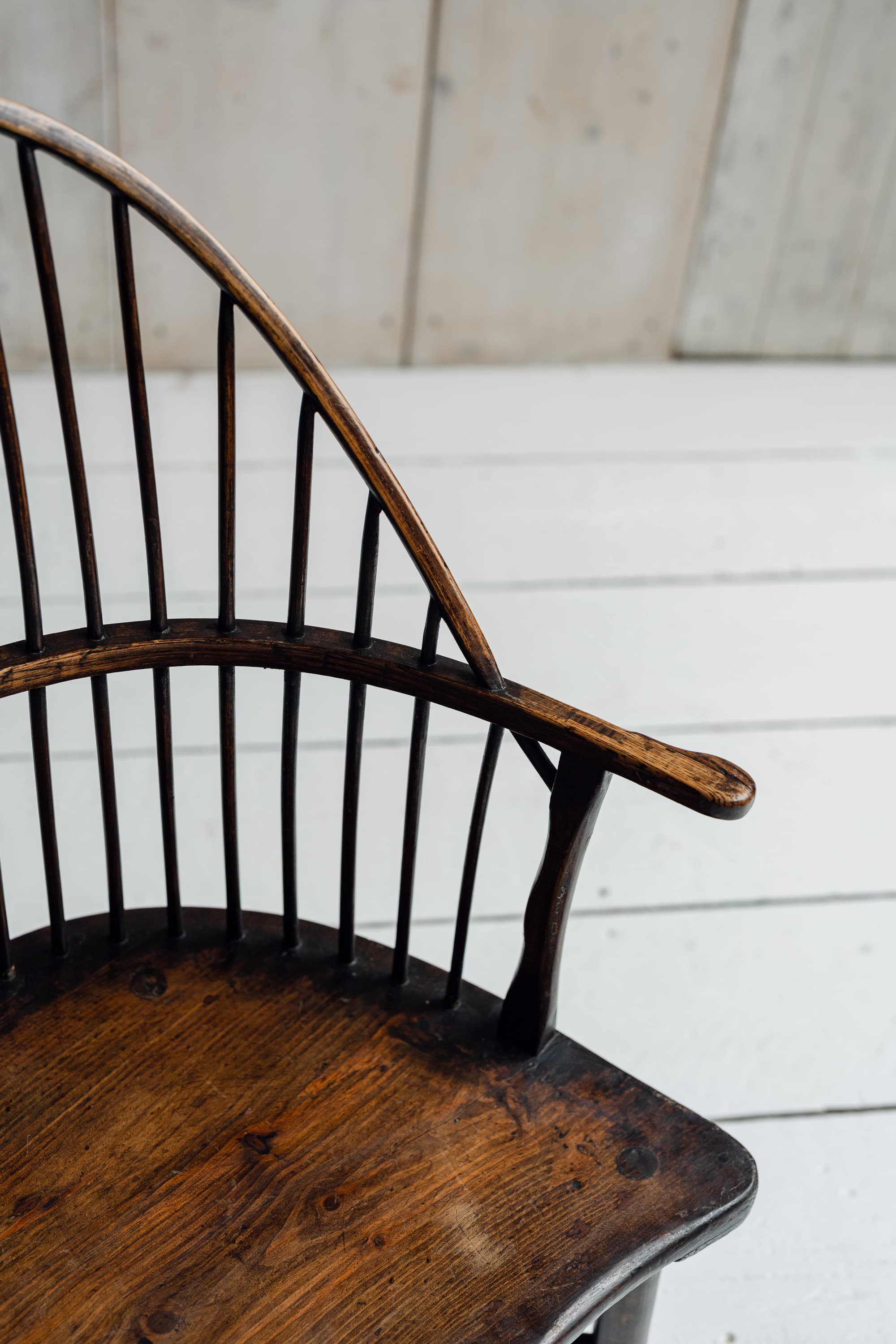 A Rare English Low Hearth Windsor Armchair, c.1780-1820
